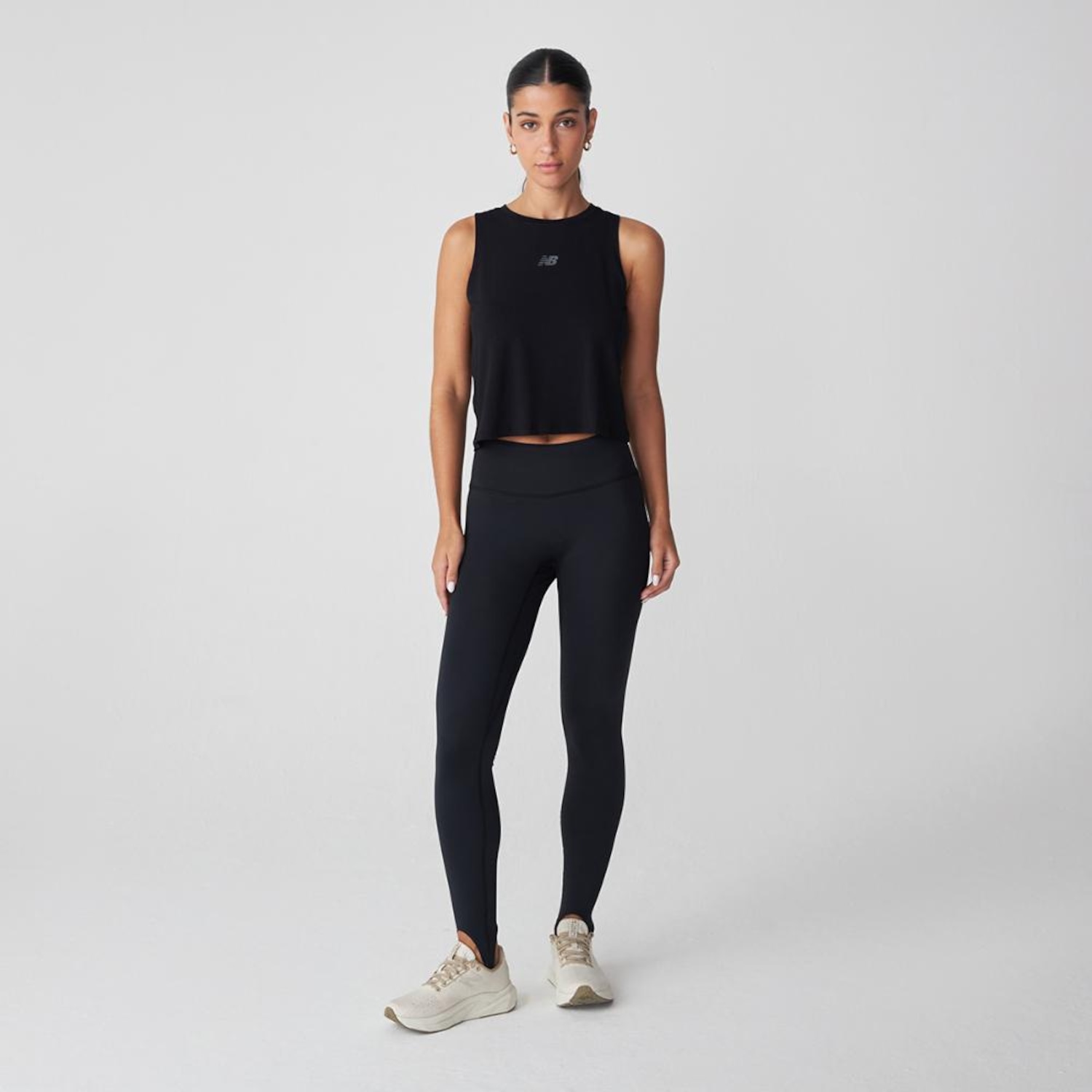 Calça Legging New Balance Sleek High Rise Stirrup Feminina - Foto 4