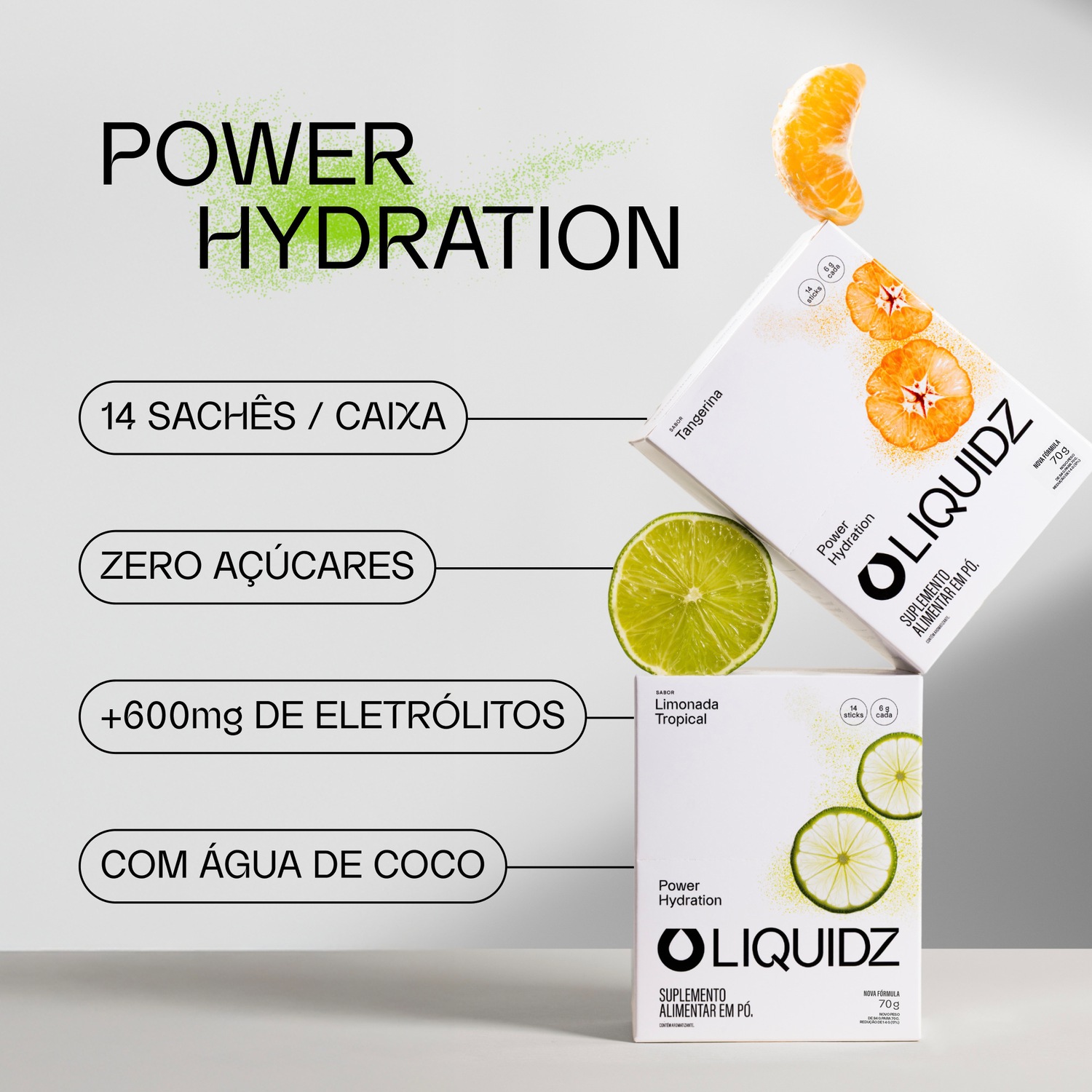 Eletrólitos Zero Açúcares LIQUIDZ® - 3 Sabores - Kit 3 Caixas - 18 sachês - Foto 4