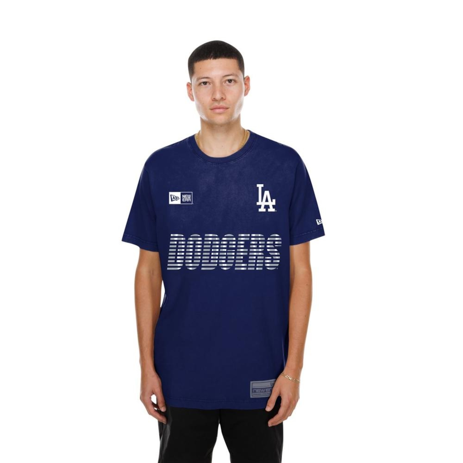 Camiseta New Era Regular Los Angeles Dodgers Masculina - Foto 1