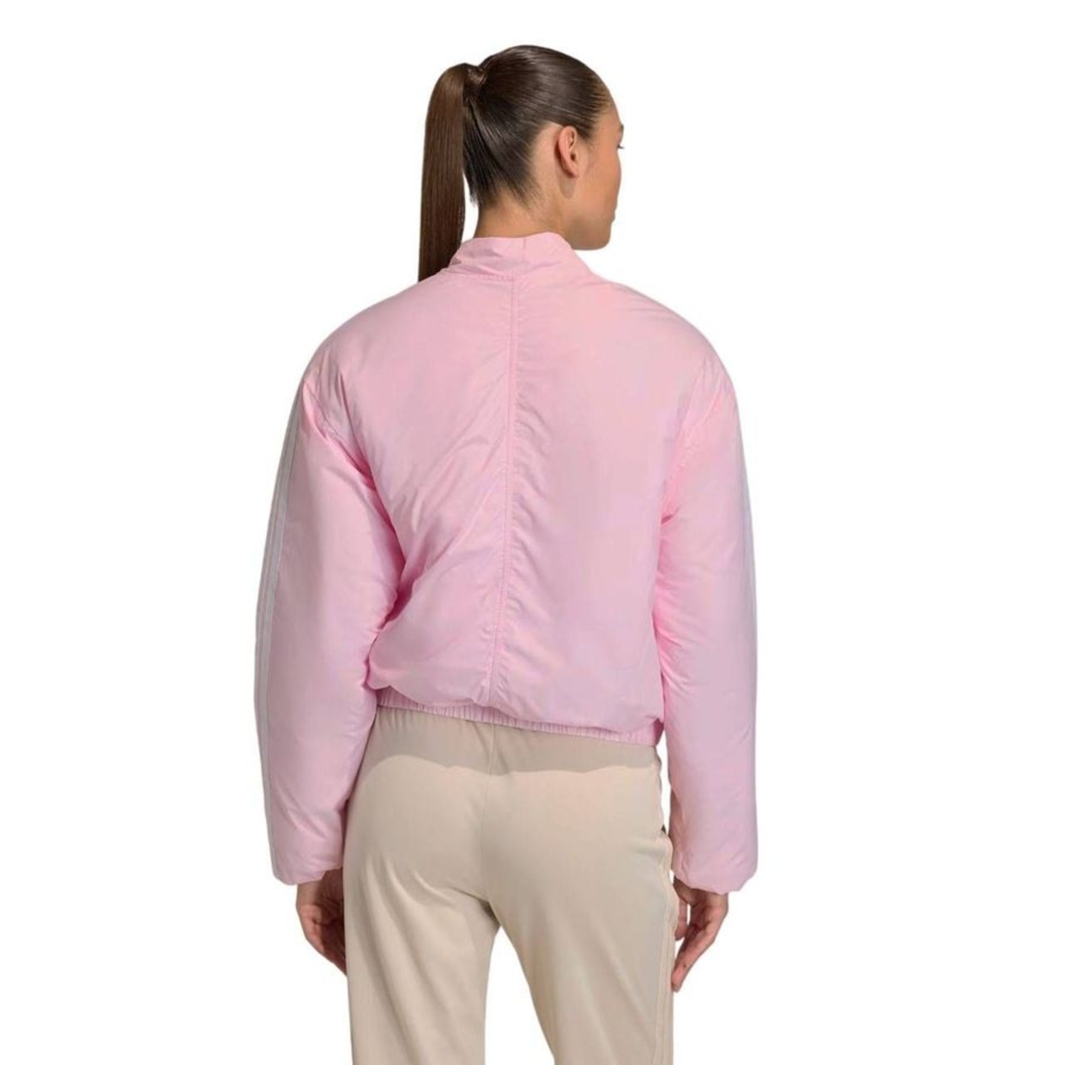 Jaqueta Feminina adidas Bomber Essentials 3 Stripes - Foto 2