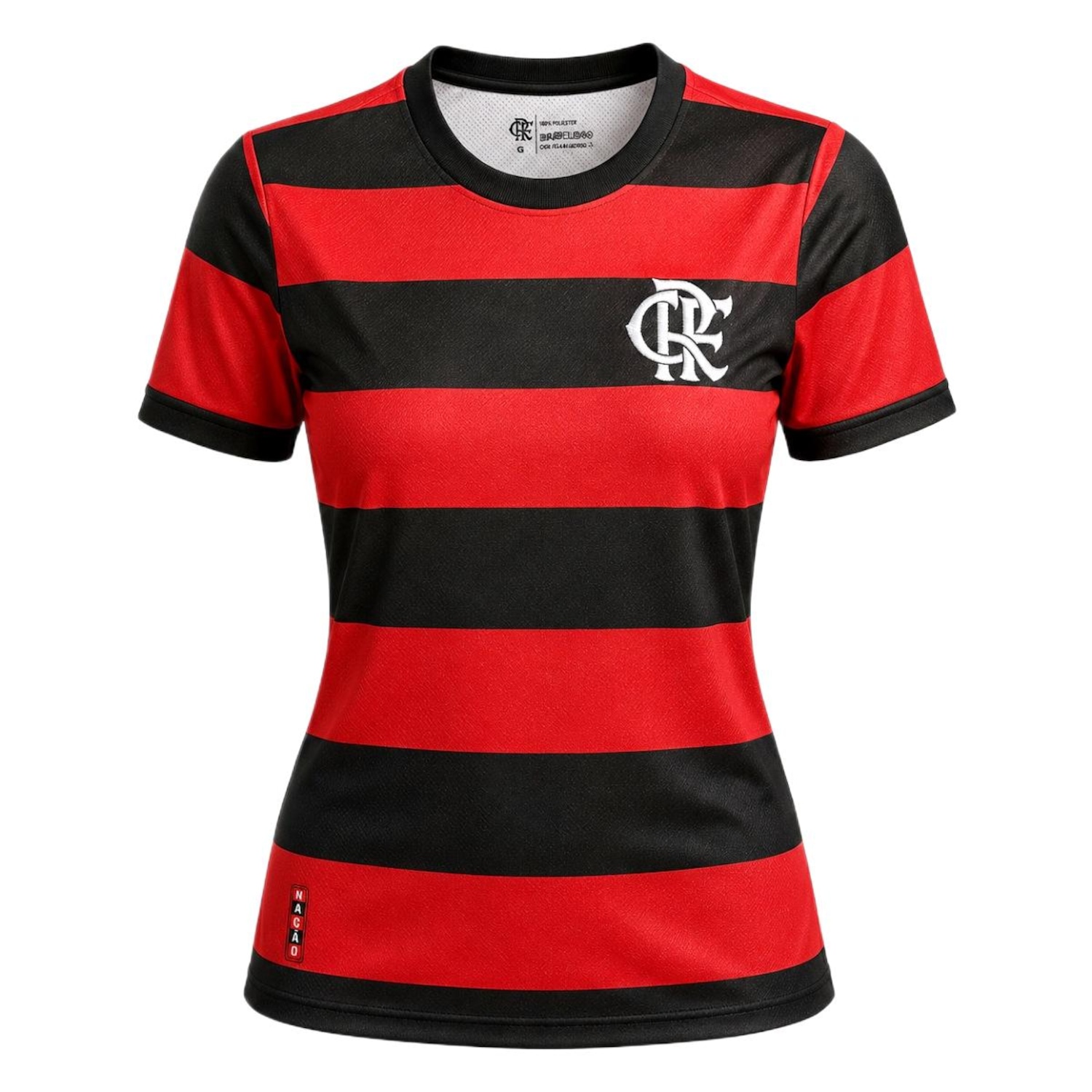 Camisa do Flamengo Home Rubro Negro Betel - Feminina - Foto 1