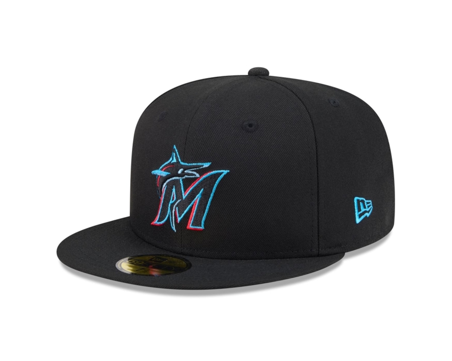 Bone New Era 59FIFTY MLB Miami Marlins Masculino - Foto 1