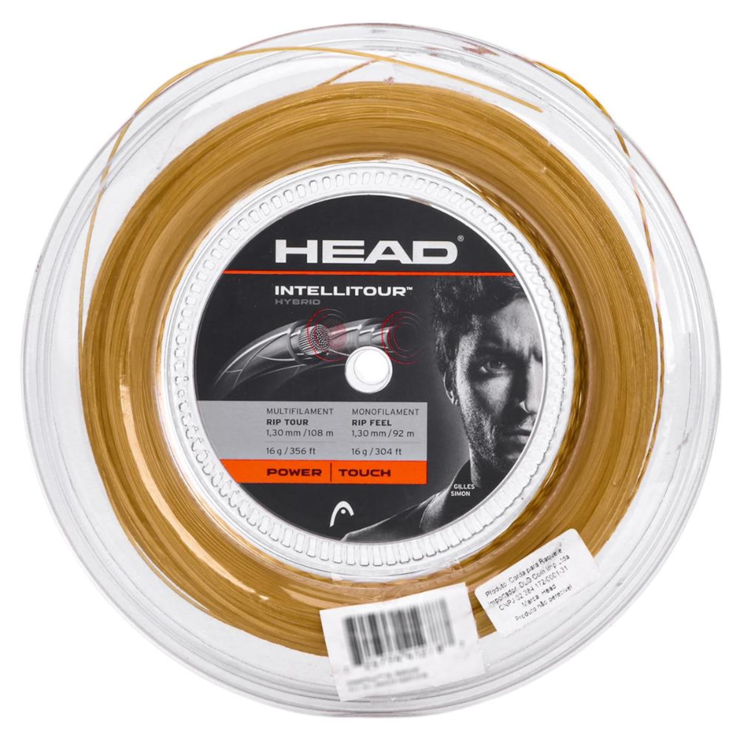 Corda Head Intellitour Hybrid 16l 1.30mm Natural - Rolo com 200 Metros - Foto 1