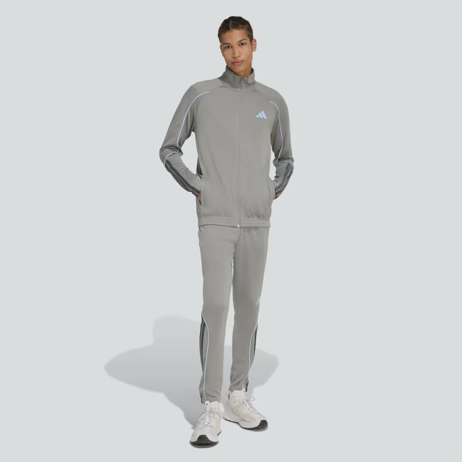 Agasalho adidas 3S Stadium TS - Masculina - Foto 1