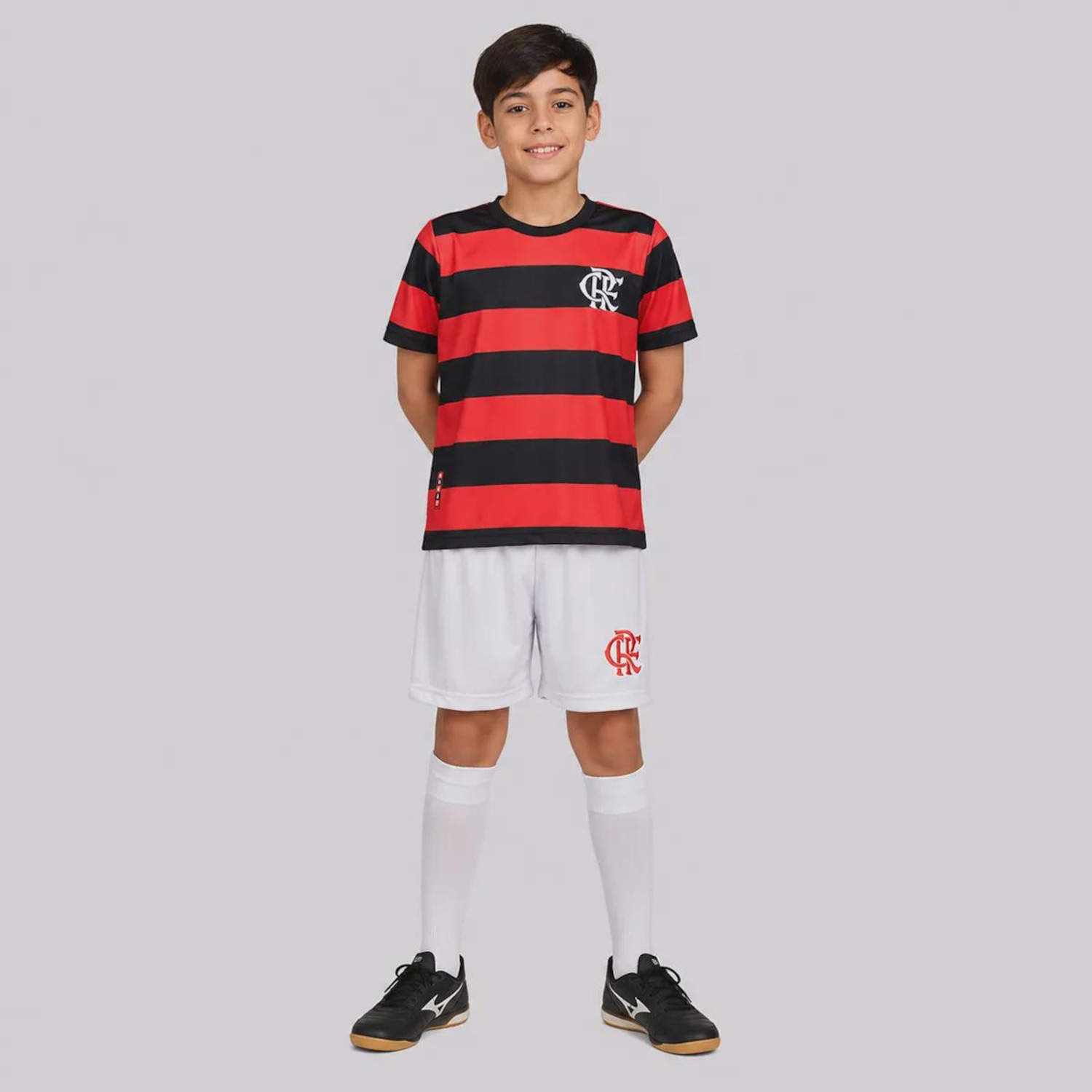 Kit Uniforme do Flamengo Home - Infantil - Foto 1