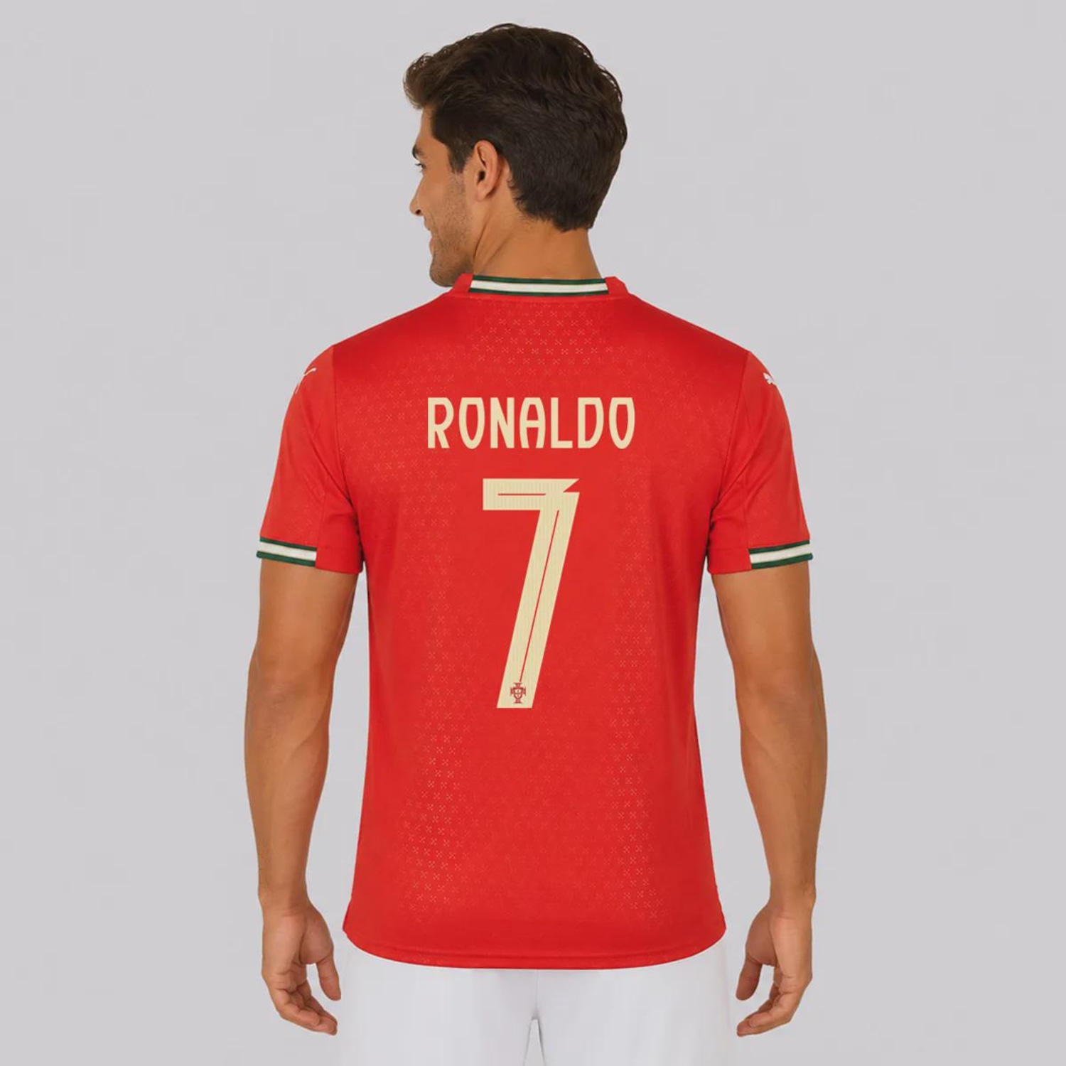 Camisa Puma Portugal Home 2025 - Masculina - Foto 1