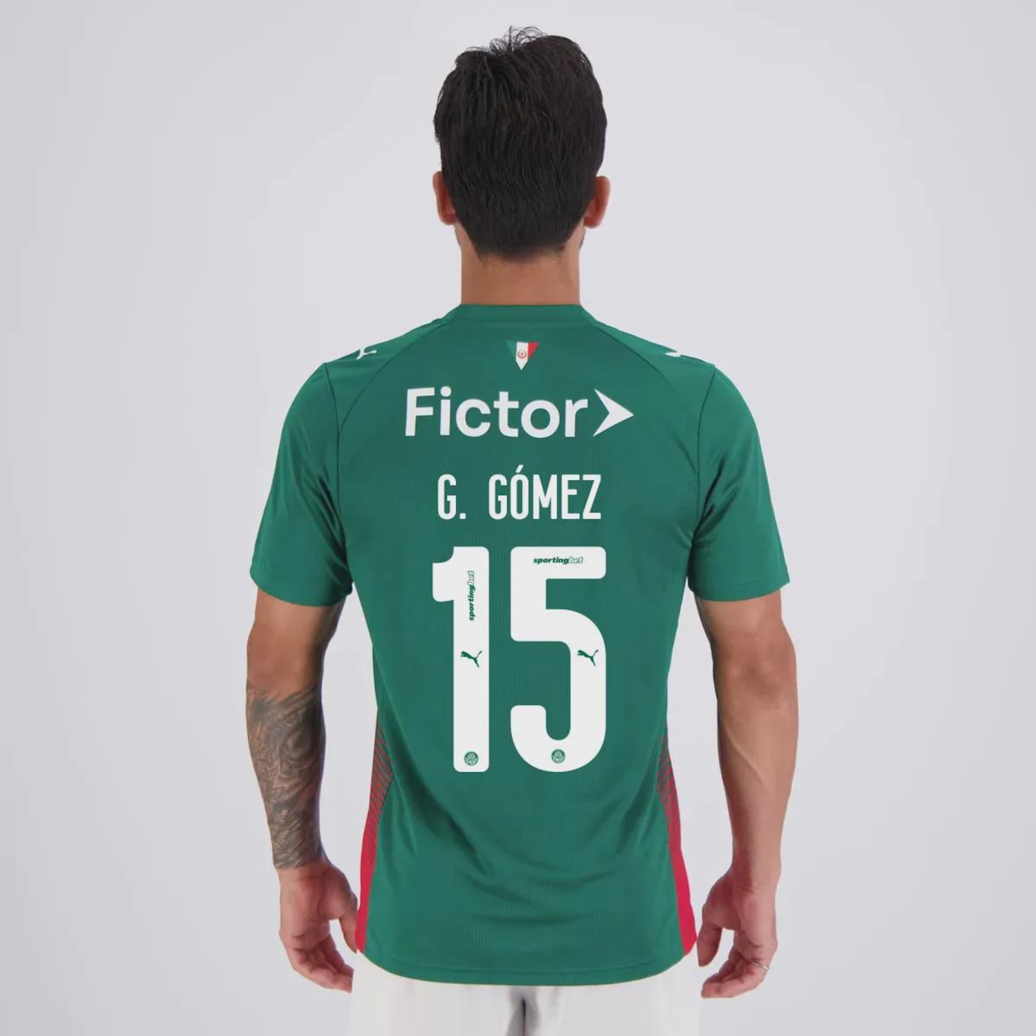 Camisa do Palmeiras I 2026 15 G. Gómez Puma Masculina - Foto 1