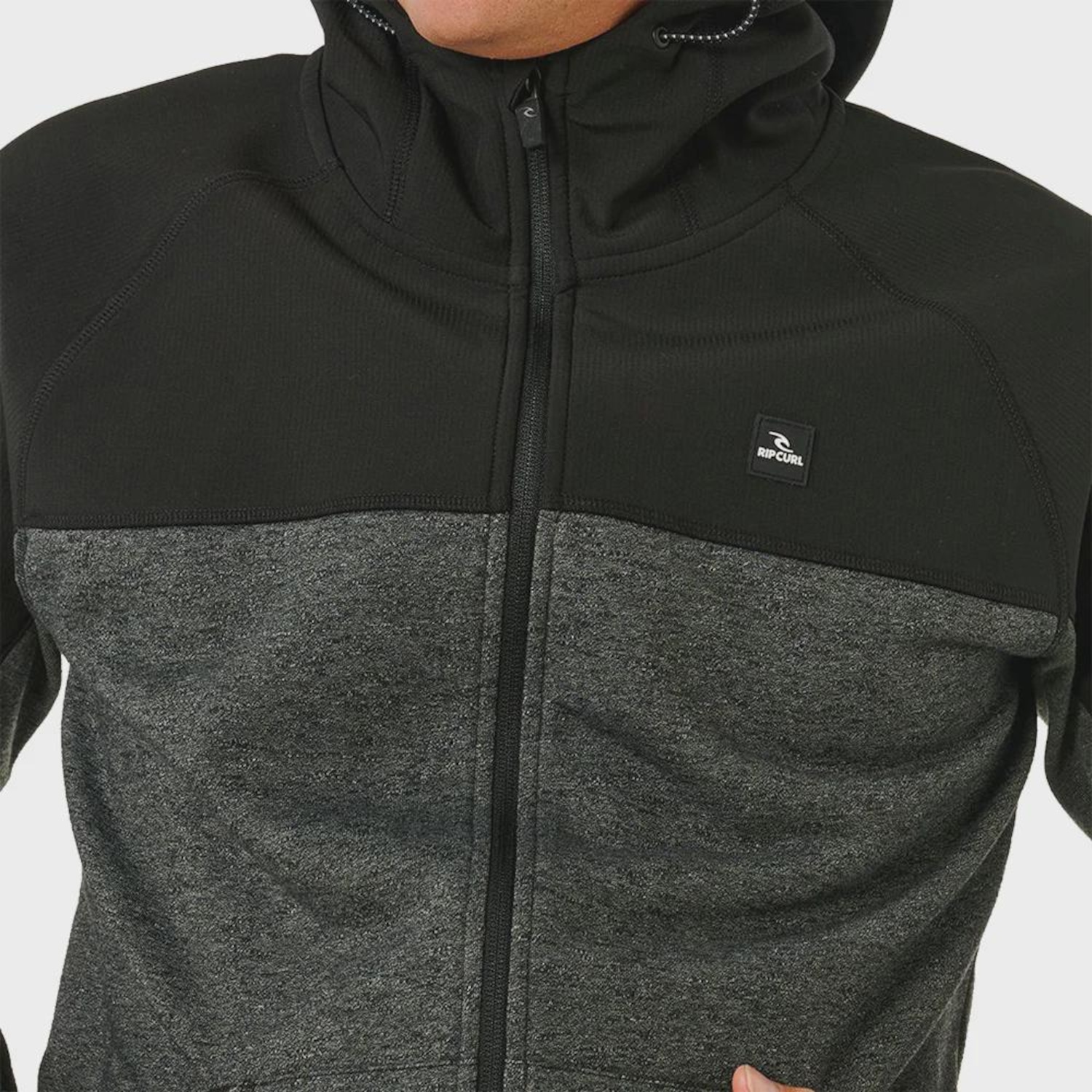 Moletom Rip Curl Anti Series Viral Zip Thru Black Impoprtado - Masculino - Foto 4