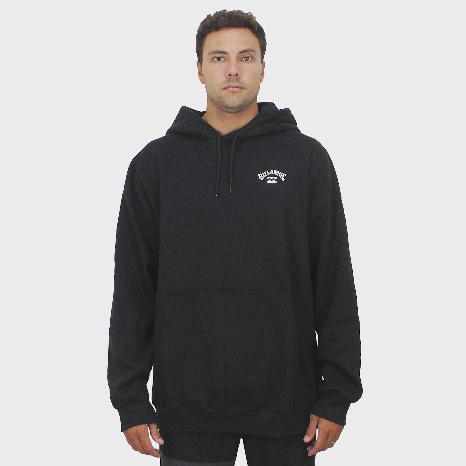 Moletom Extra Grande Billabong Small Arch Black - Masculino - Foto 2