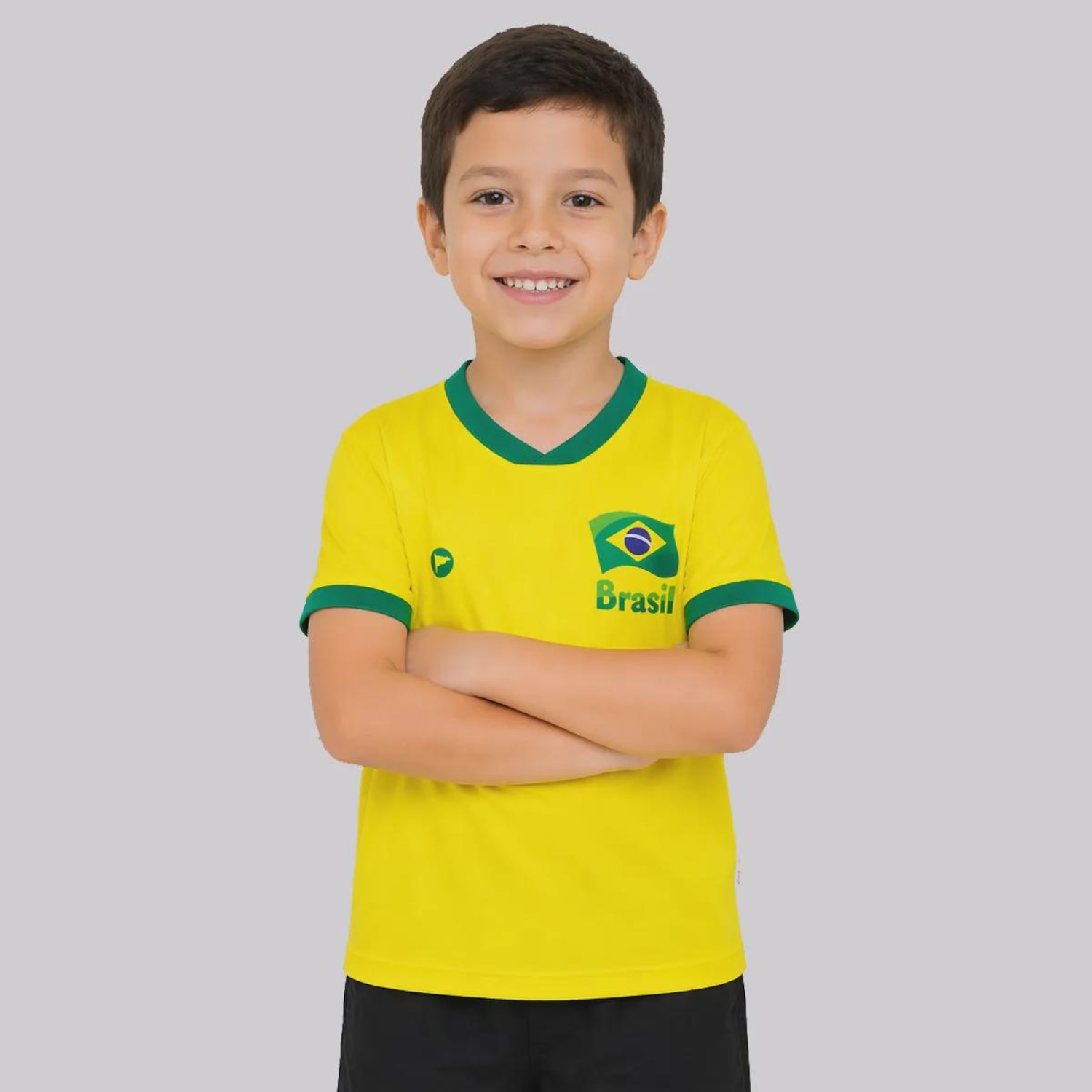 Camisa Brasil Flag Infantil - Foto 2