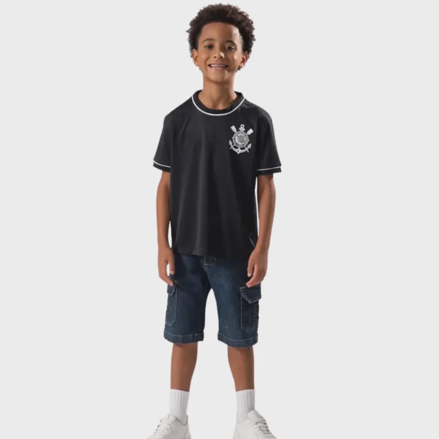 Camiseta do Corinthians Braziline - Infantil - Foto 1