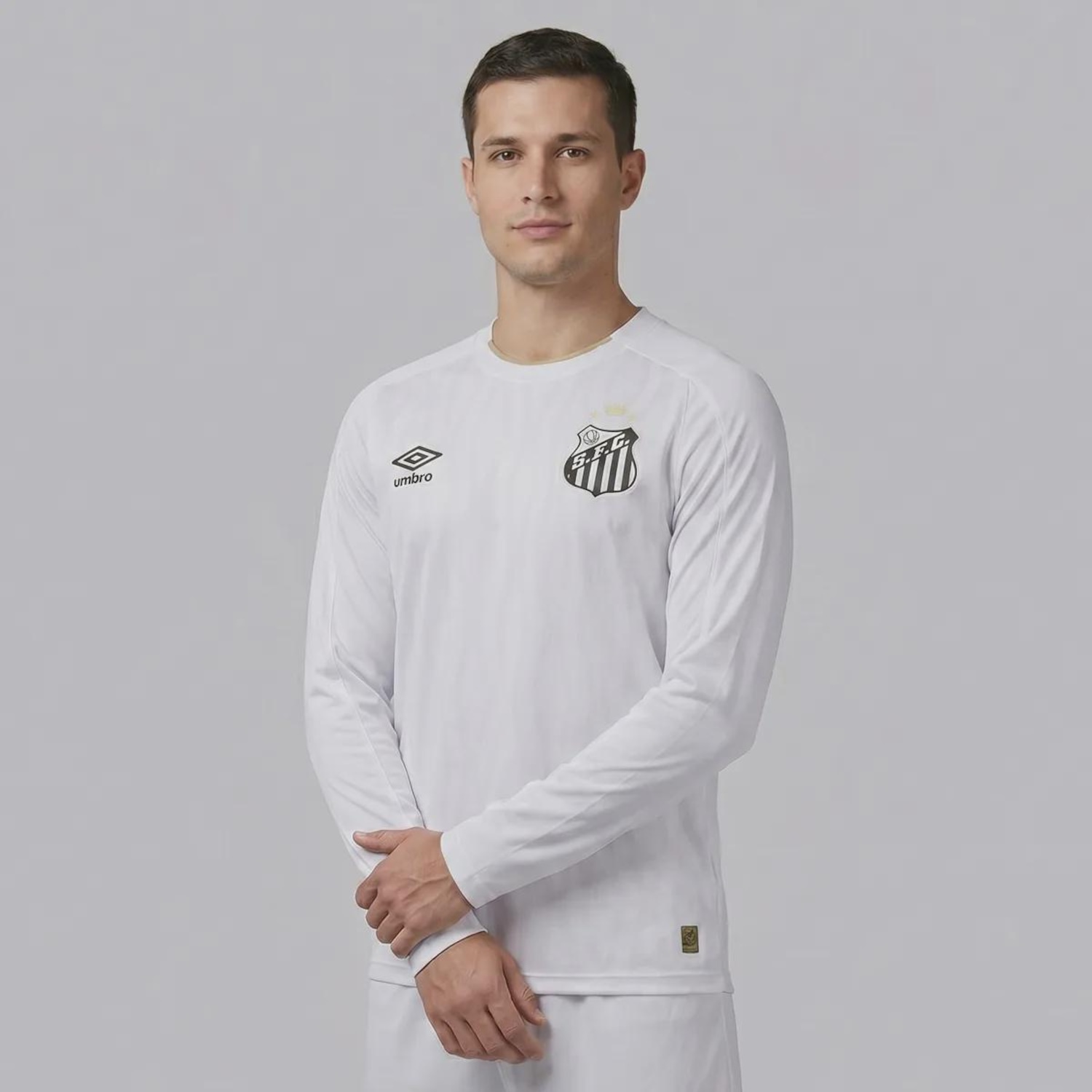 Camisa do Santos I 2026 Umbro Manga Longa Masculina - Foto 2
