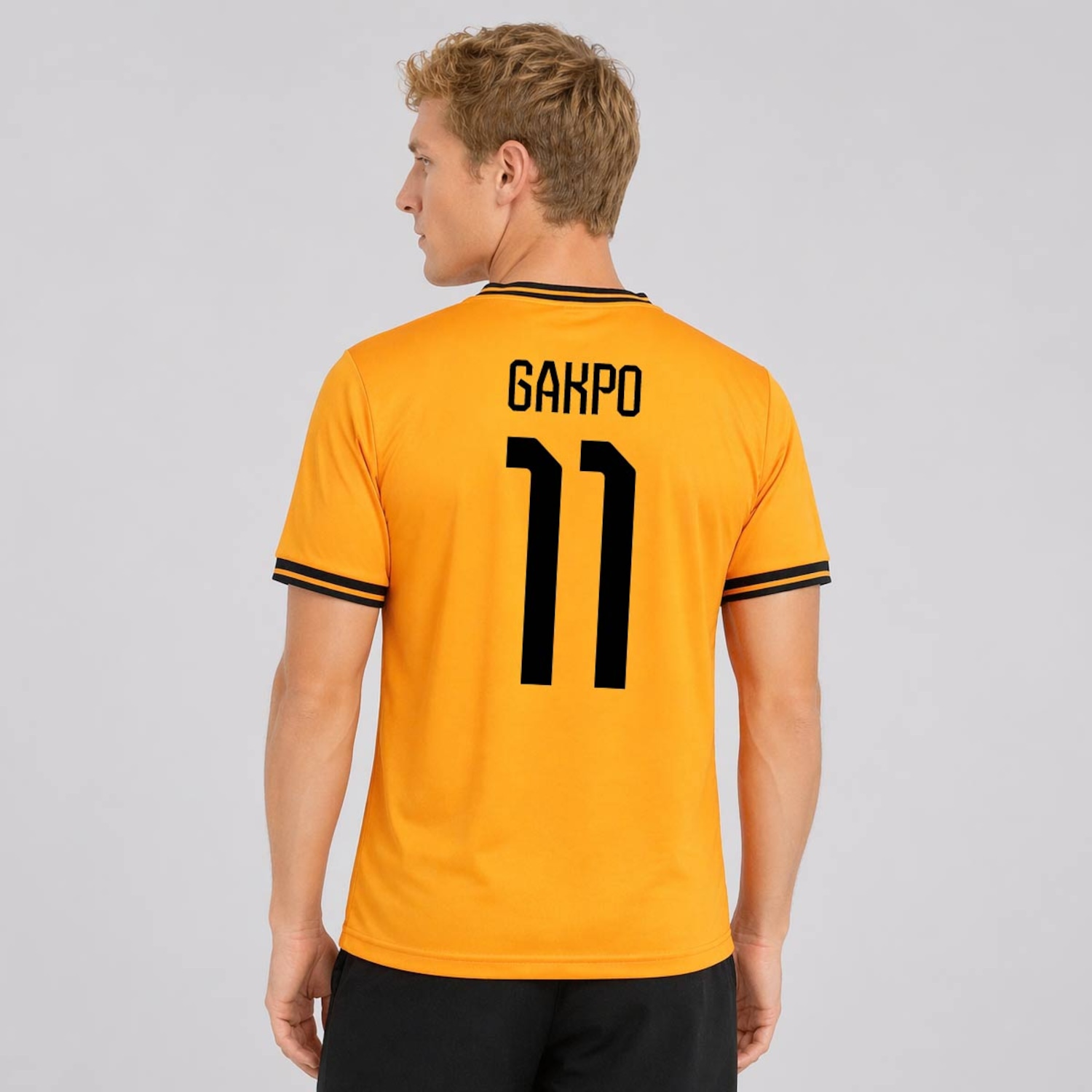 Camisa FutFanatics Holanda Laranja Mecânica 11 Gakpo Masculina - Foto 1