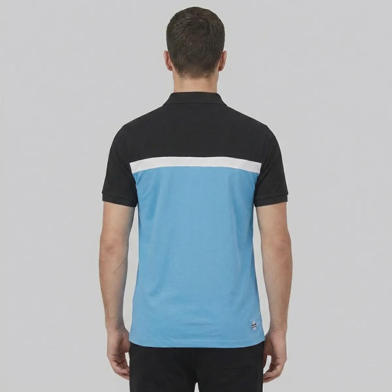 Camisa Polo Grêmio Piquet Tricolor FutFanatics Masculina - Foto 3
