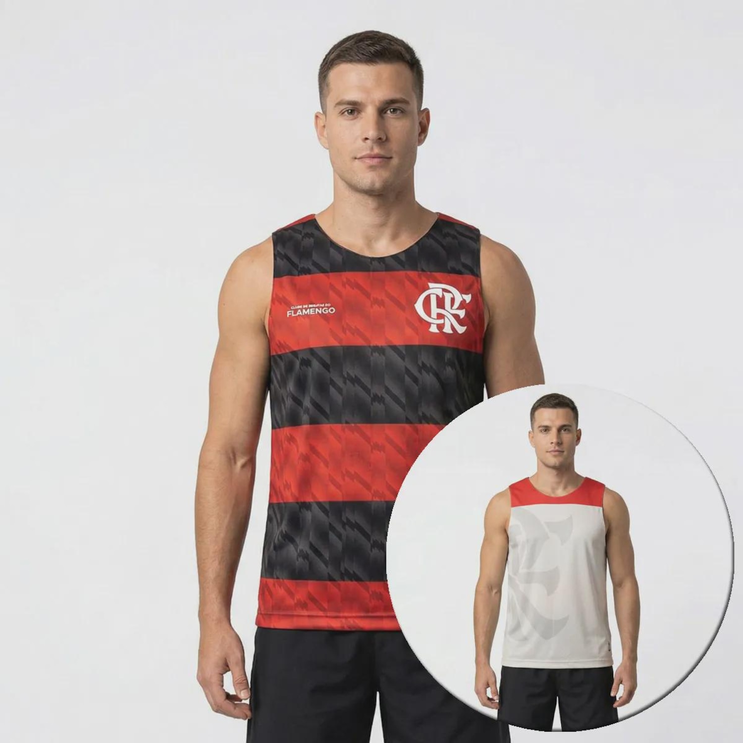 Camiseta Regata do Flamengo Conexão FutFanatics Masculina - Foto 1