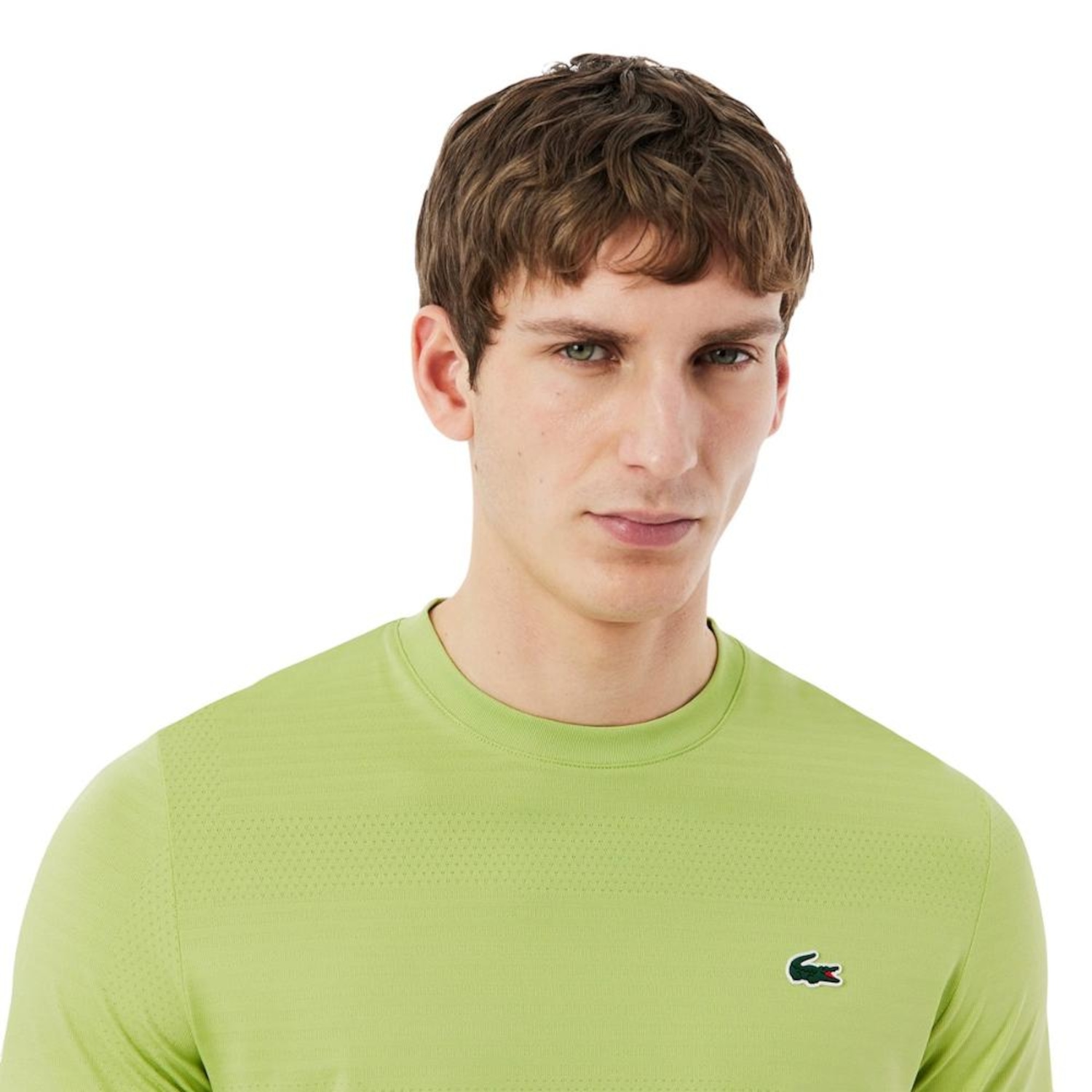 Camiseta Lacoste Ultra Dry Stretch Jacquard - Masculina - Foto 2