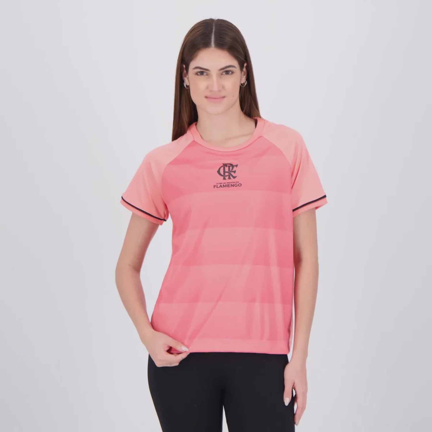 Camisa Flamengo Frequência Feminina Rosa 9 Pedro FutFanatics Feminina - Foto 2