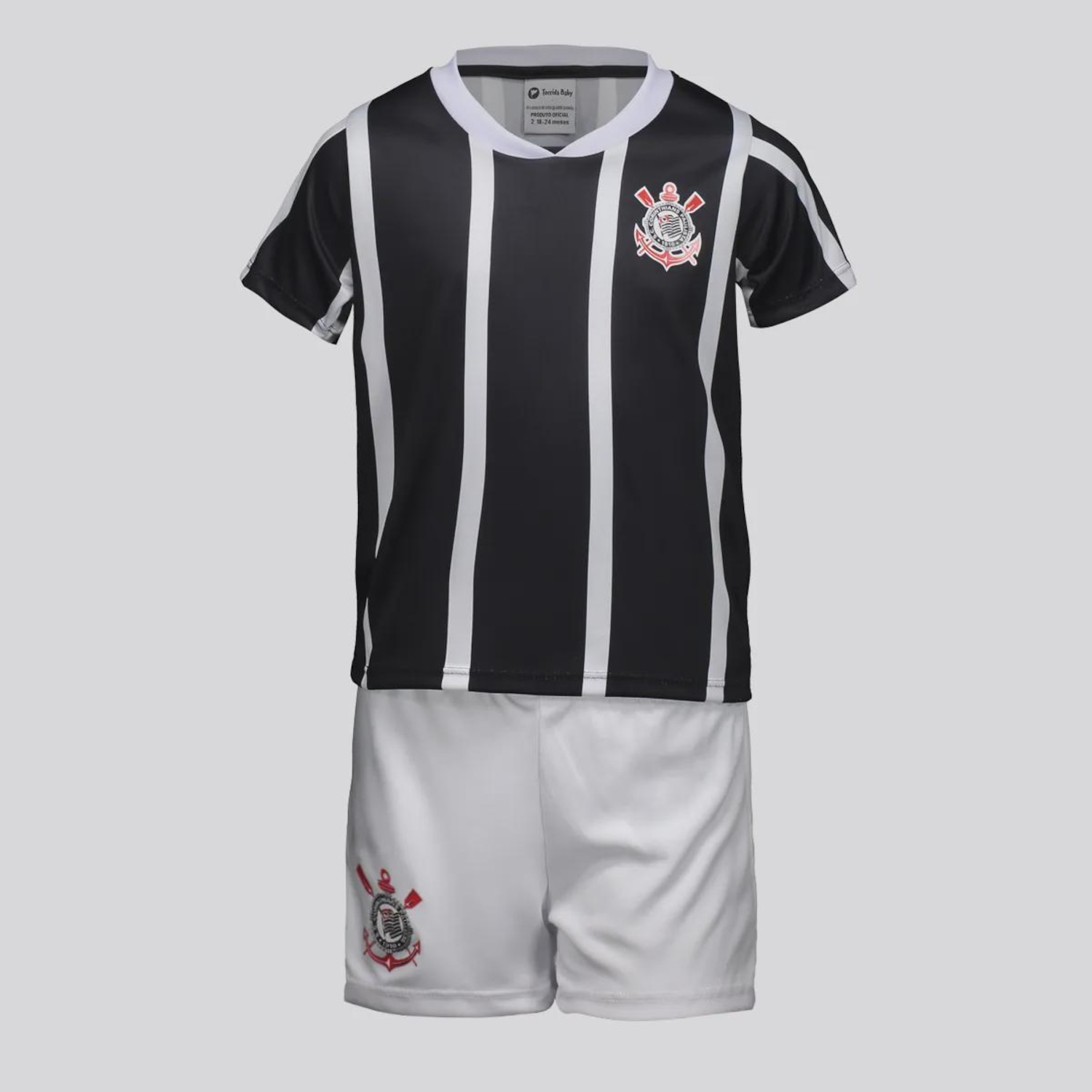 Kit do Corinthians Escudo FutFanatics Infantil - Foto 1