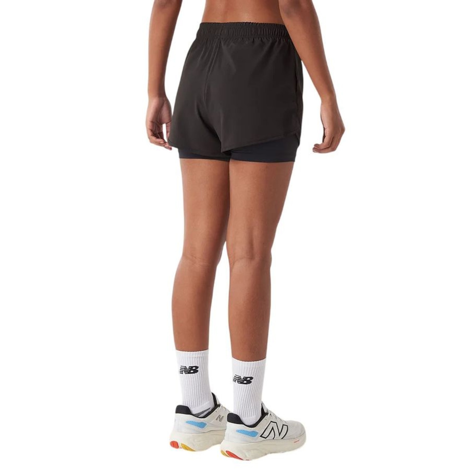 Shorts New Balance Sport Essentials 2 in 1 - Feminino - Foto 3