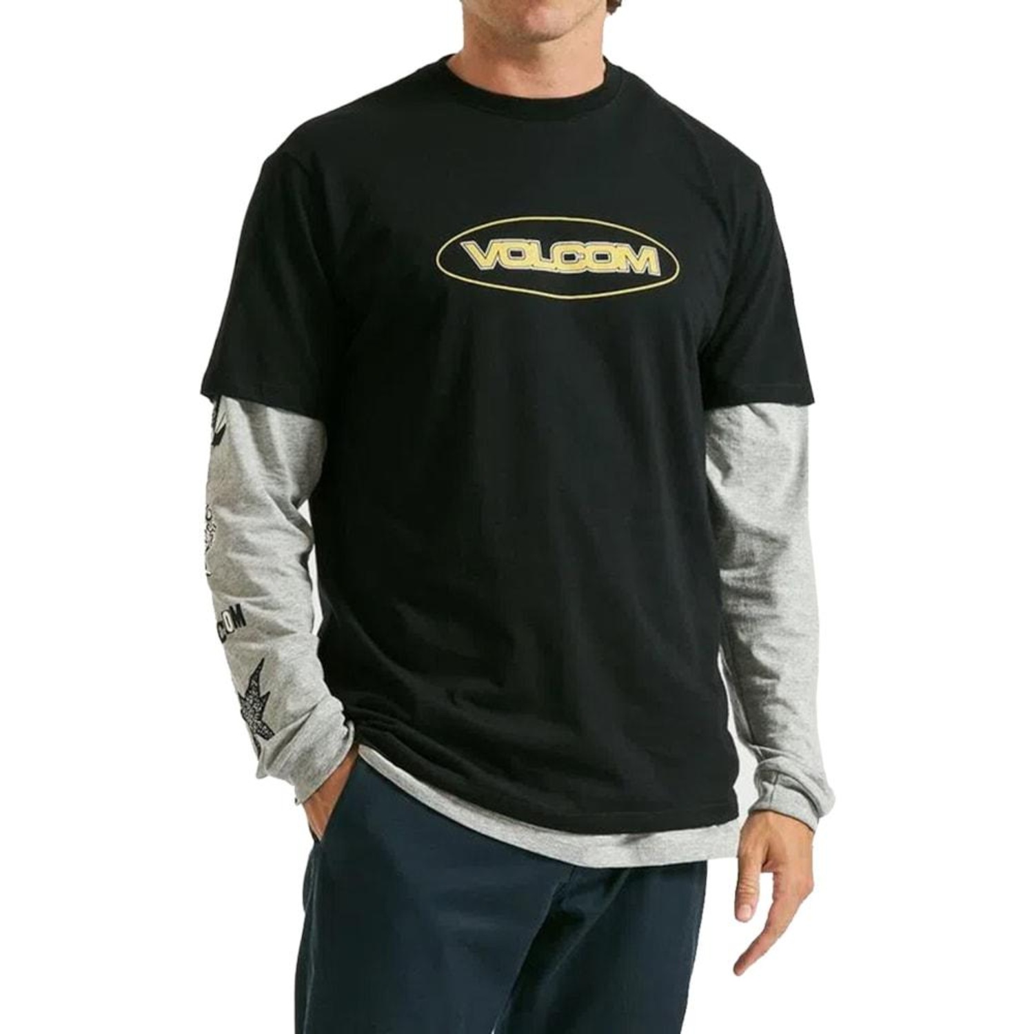 Camiseta Volcom Dial Up - Masculina - Foto 1