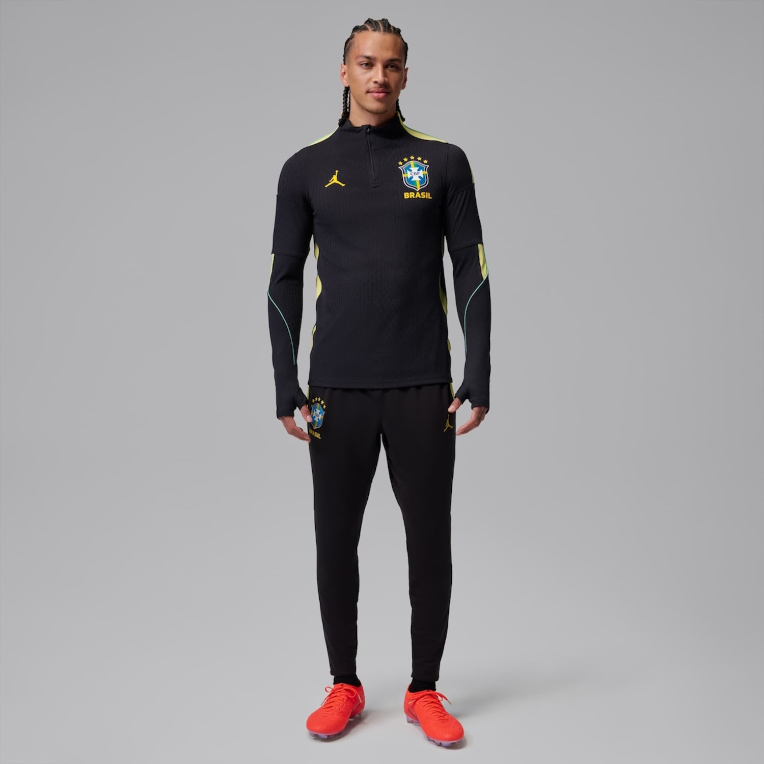 Camiseta Brasil Jordan ML Strike Elite 2026 Treino Masculina - Foto 3
