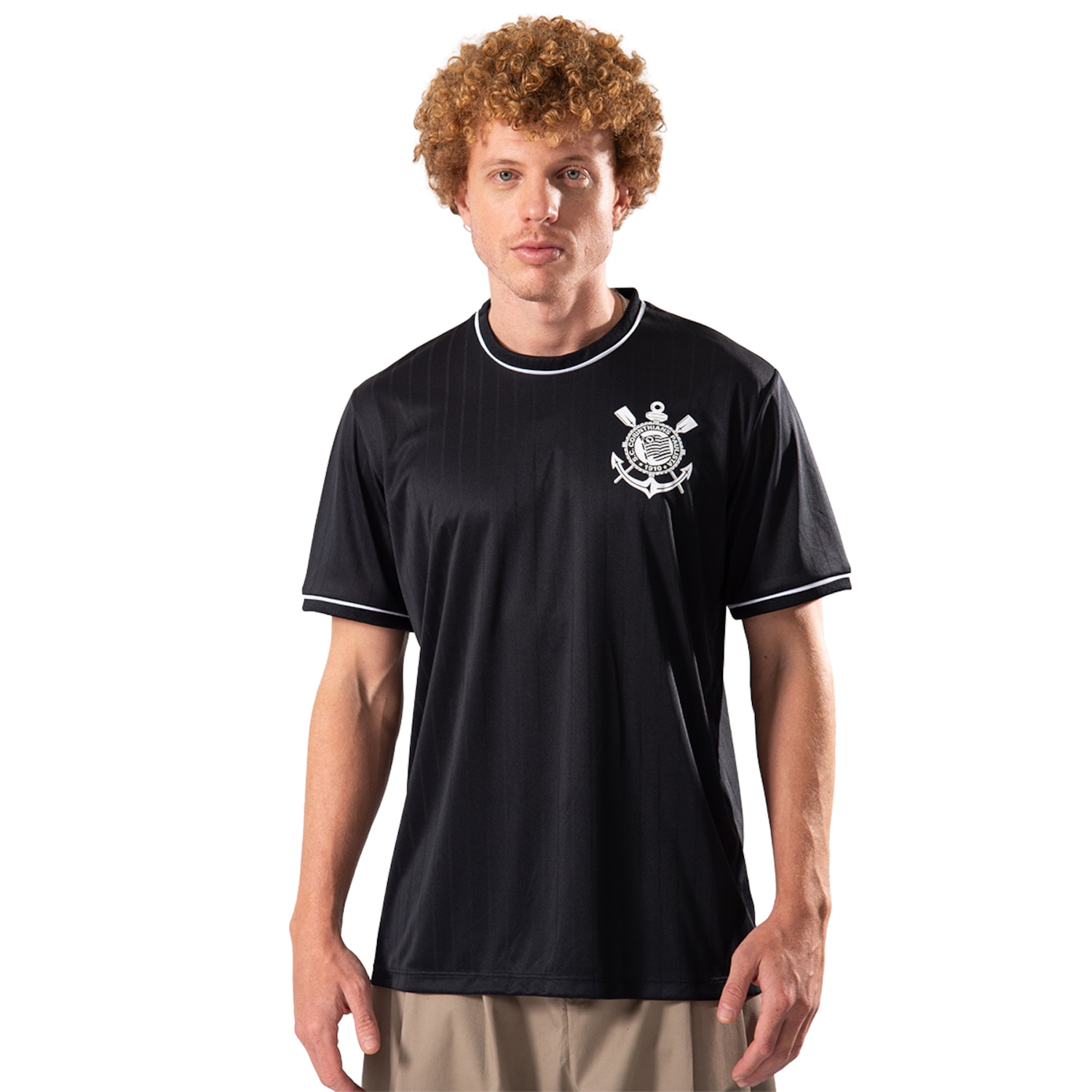 Camisa do Corinthians Arte Braziline Fiel Timão Licenciada - Masculina - Foto 1