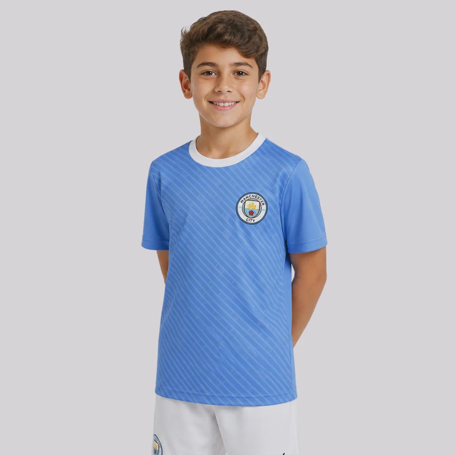 Camisa Manchester City Citizens Infantil - Foto 3