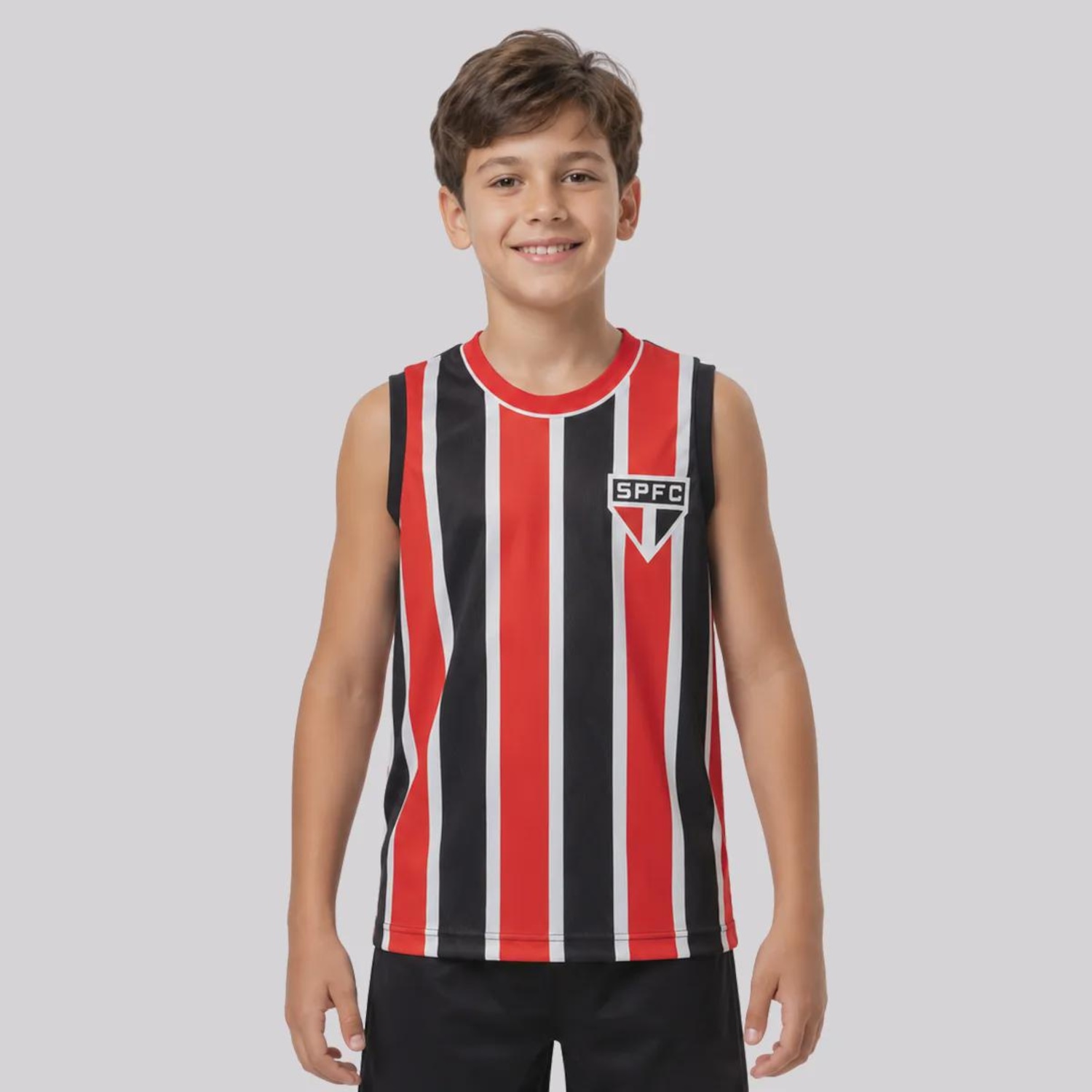 Camiseta Regata do São Paulo Presença Infantil - Foto 1