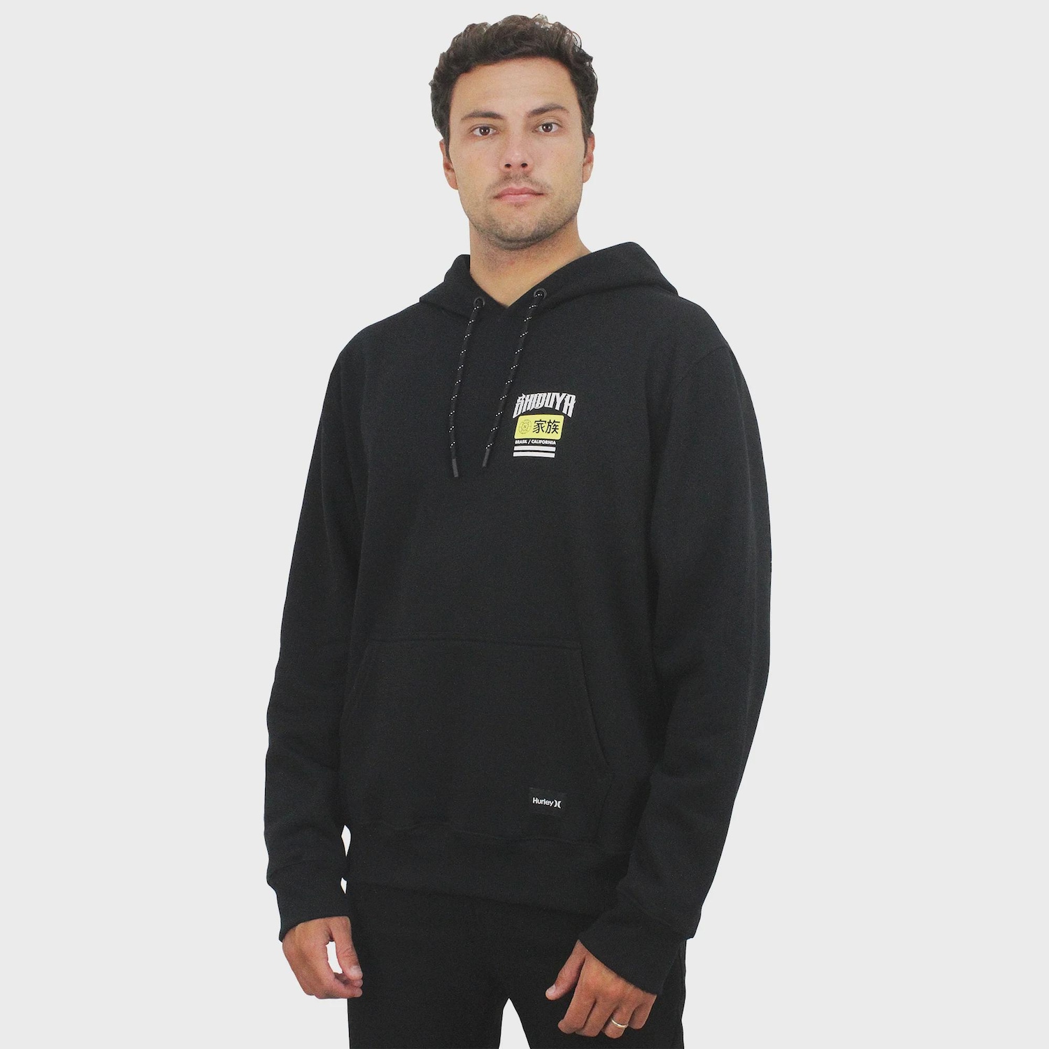 Moletom Canguru Hurley x Shibuya Escama - Masculino - Foto 1