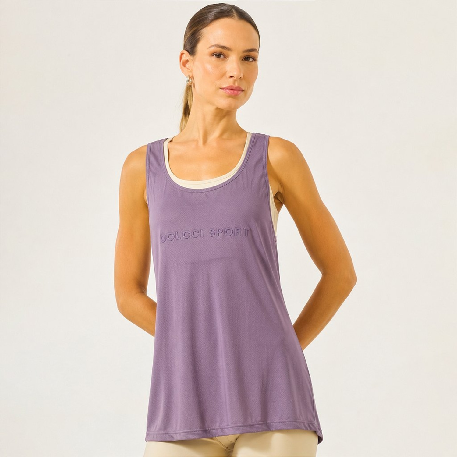 Camiseta Regata Colcci Malha Sport WT26 - Feminina - Foto 1
