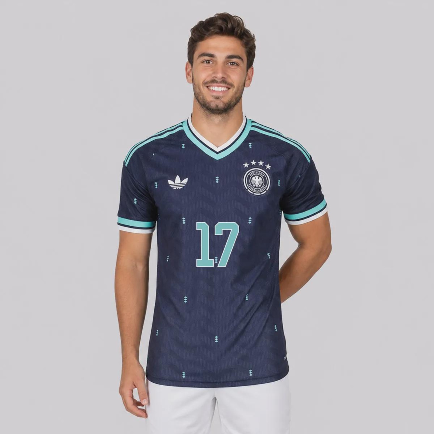 Camisa Alemanha II 26/27 17 Wirtz adidas Masculina - Foto 2