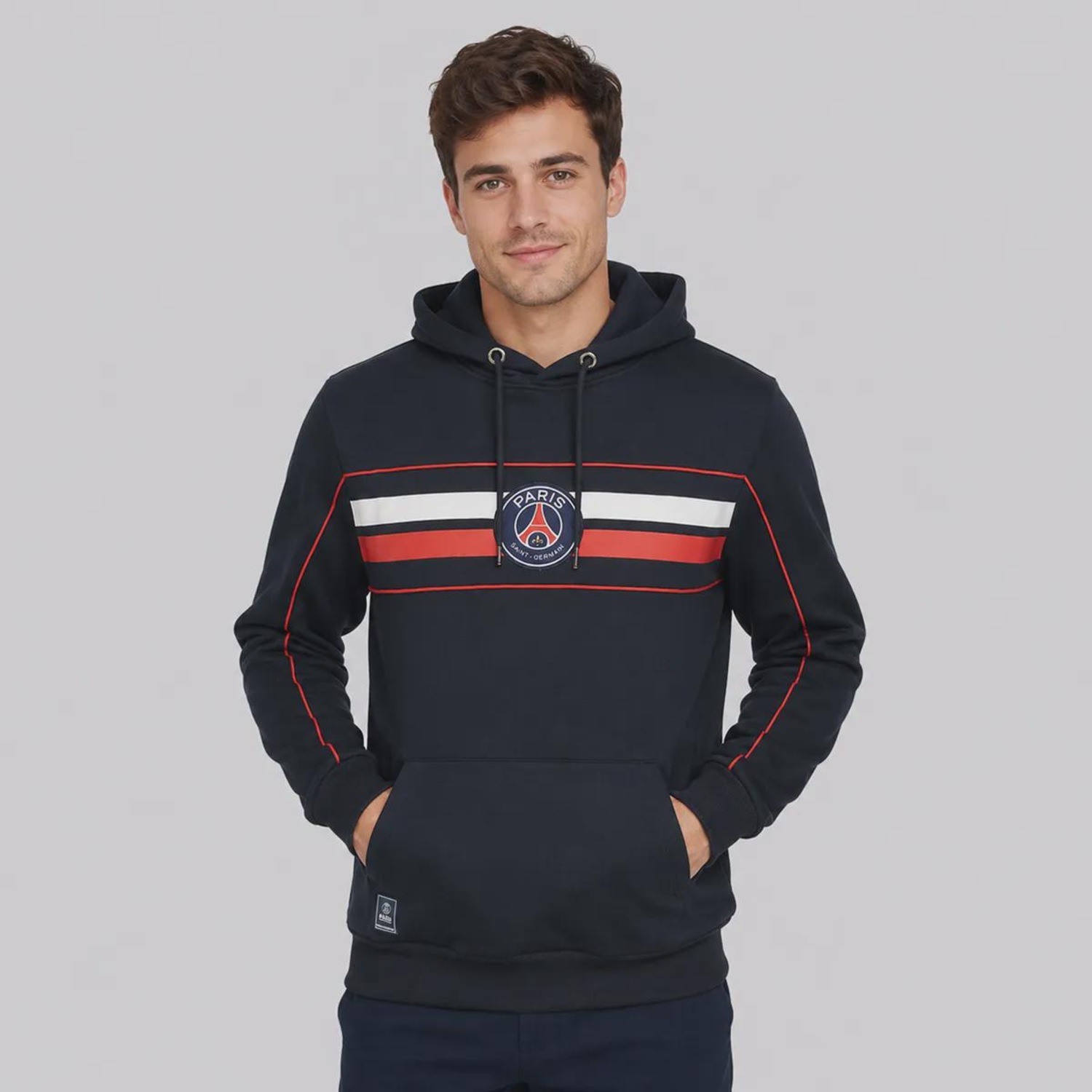 Blusão de Moletom PSG Canguru Masculina - Foto 1