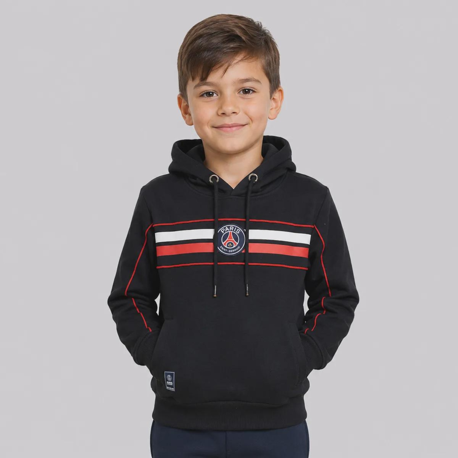 Blusão de Moletom PSG Canguru Infantil - Foto 1