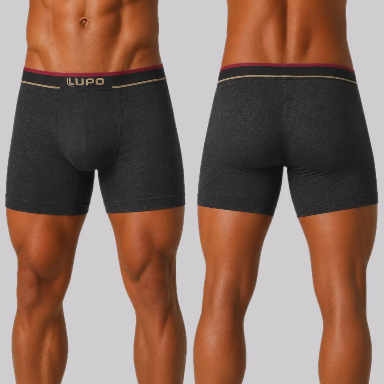 Kit Cueca Boxer Lupo 2 Unidades Masculino - Foto 3