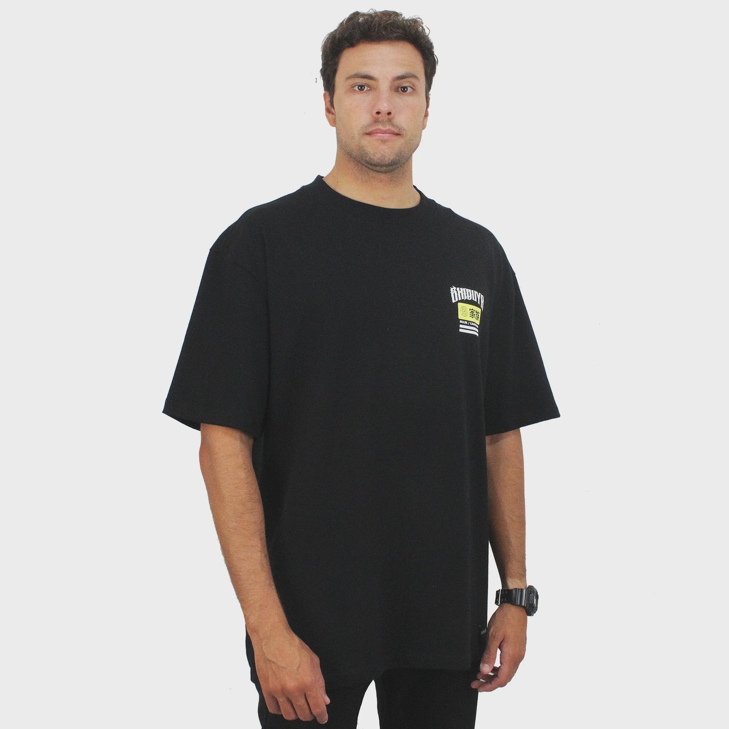 Camiseta Max Fit Hurley x Shibuya Escama Black - Masculina - Foto 3