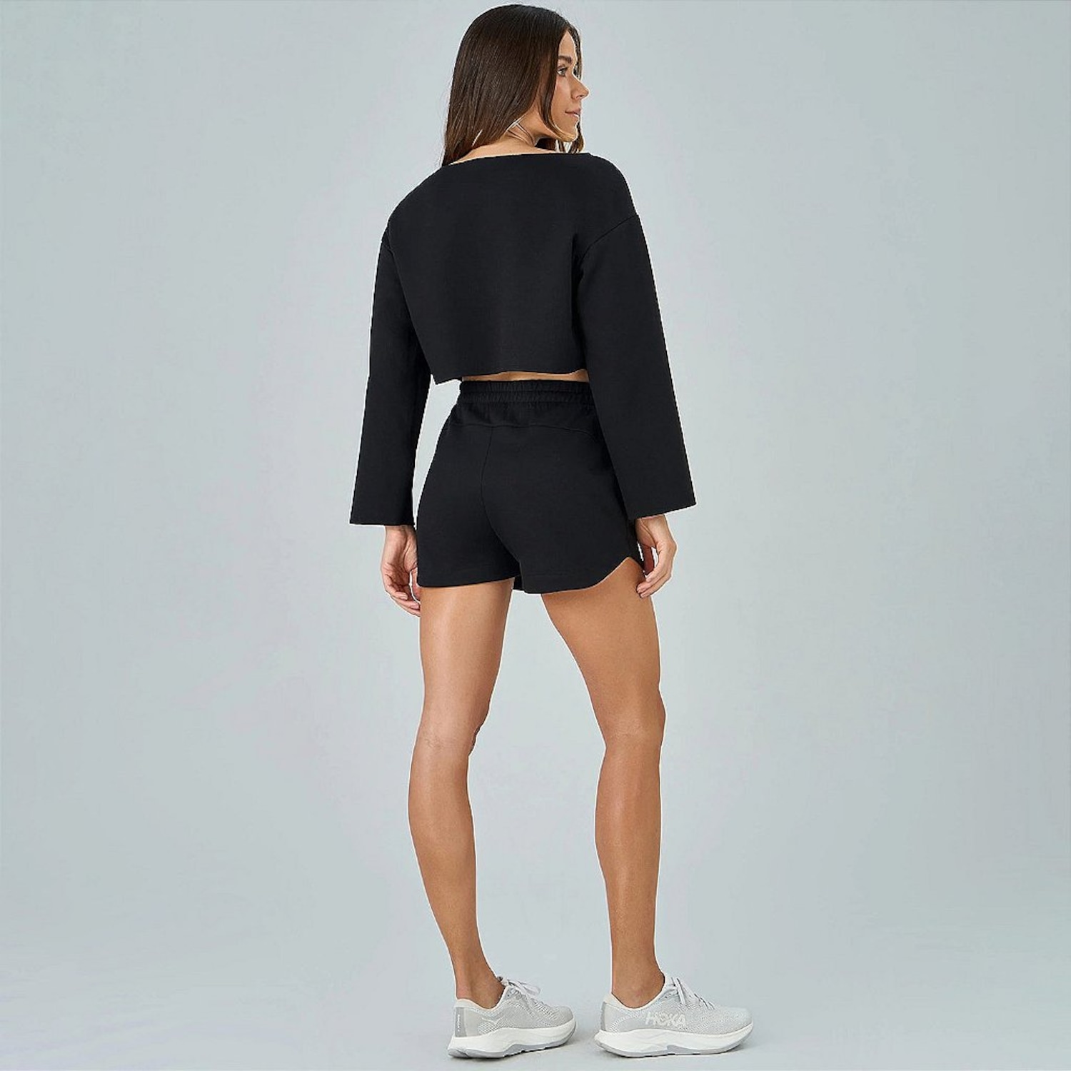Shorts Alto Giro Moletom Detalhe Holográfico WT26 - Feminino - Foto 3