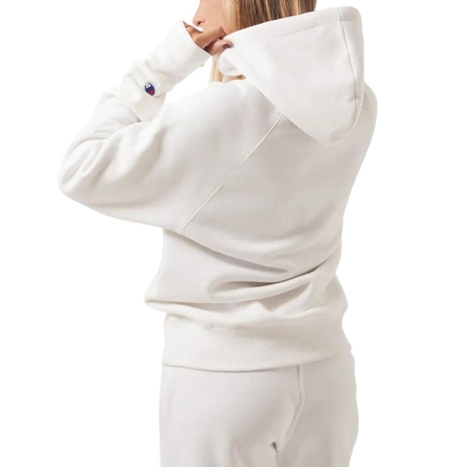 Blusão de Moletom Canguru Champion Hoodie Raglan - Feminina - Foto 2
