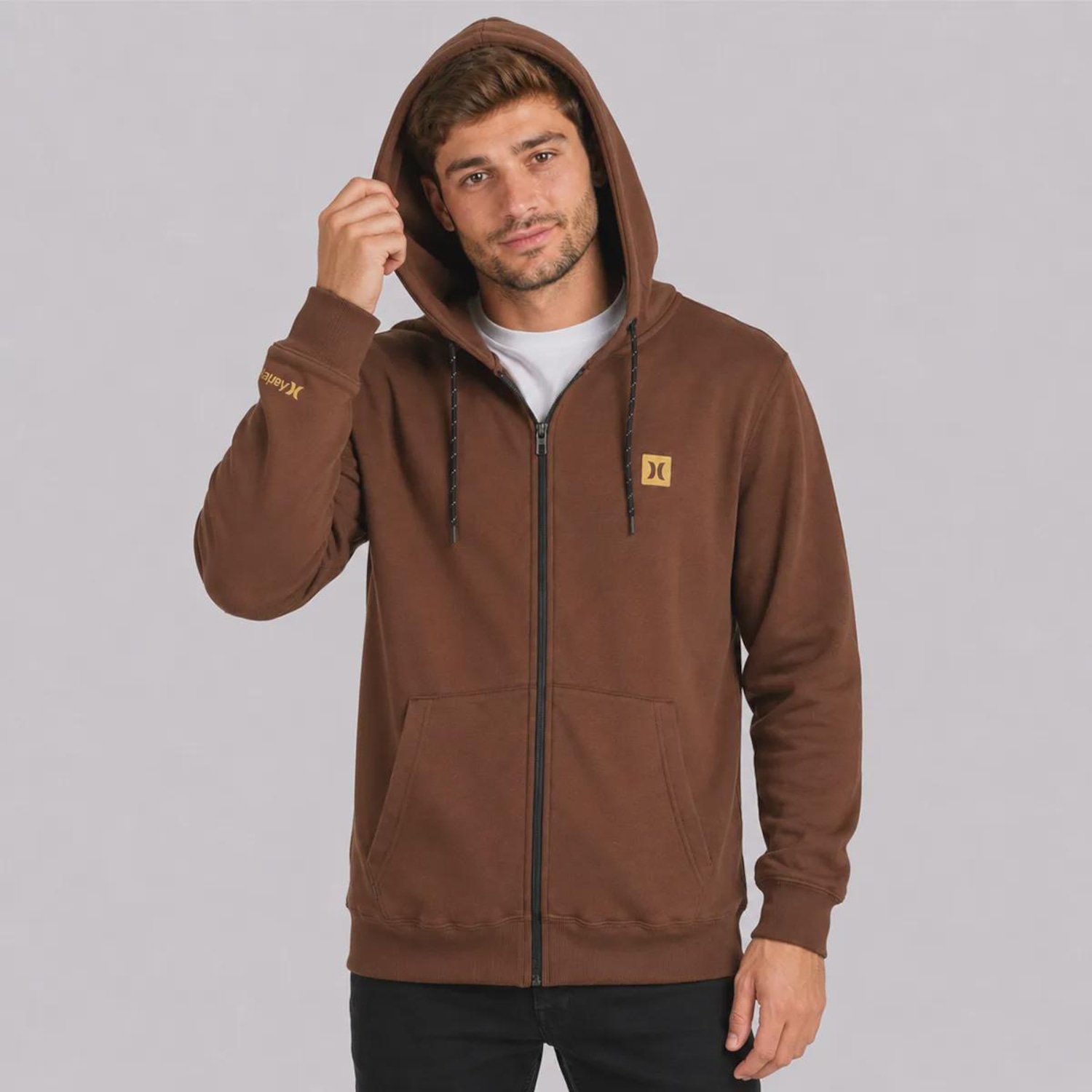 Jaqueta Moletom Hurley Icon II Masculina - Foto 3