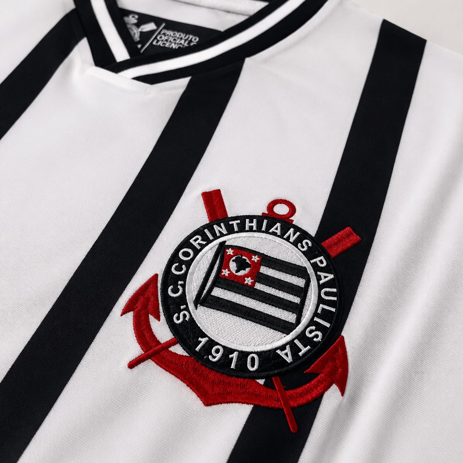 Camisa do Corinthians Retrô 1971 Tradição Alvinegra Coimbra - Masculina - Foto 3