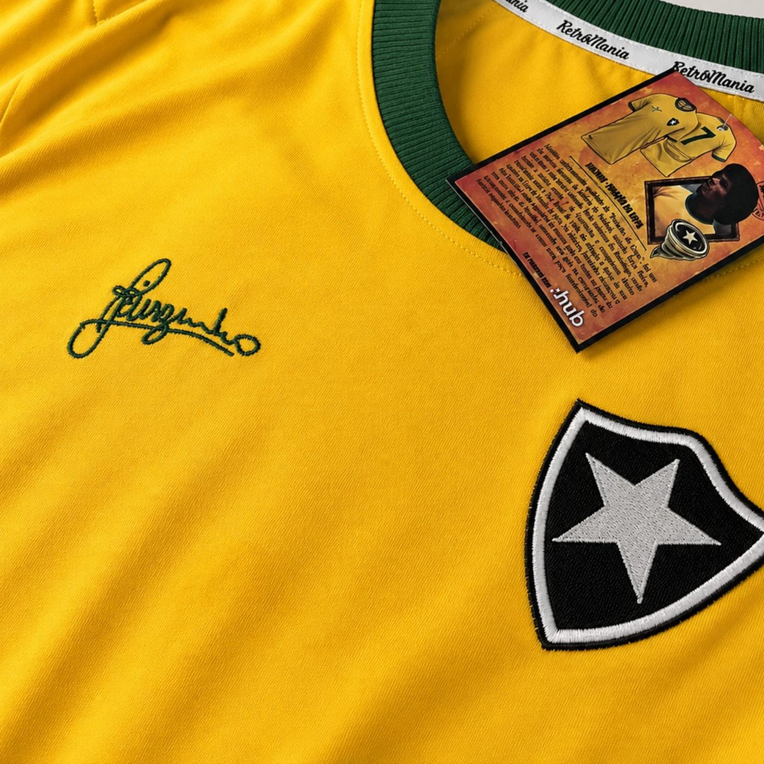 Camisa do Botafogo Edição Especial Brasil Jairzinho RetrôMania - Masculina - Foto 4