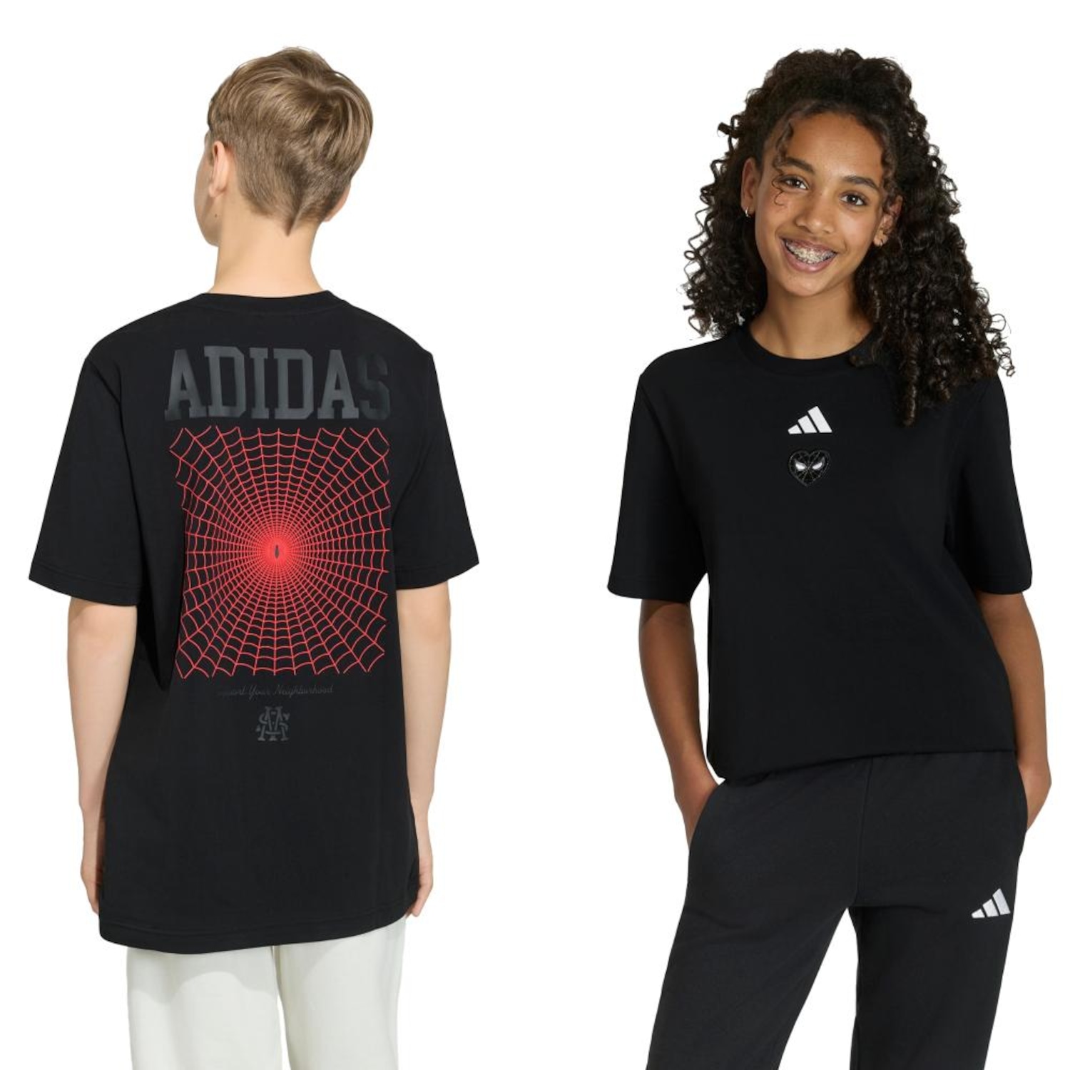 Camiseta adidas Marvel Homem-Aranha Infantil - Foto 1