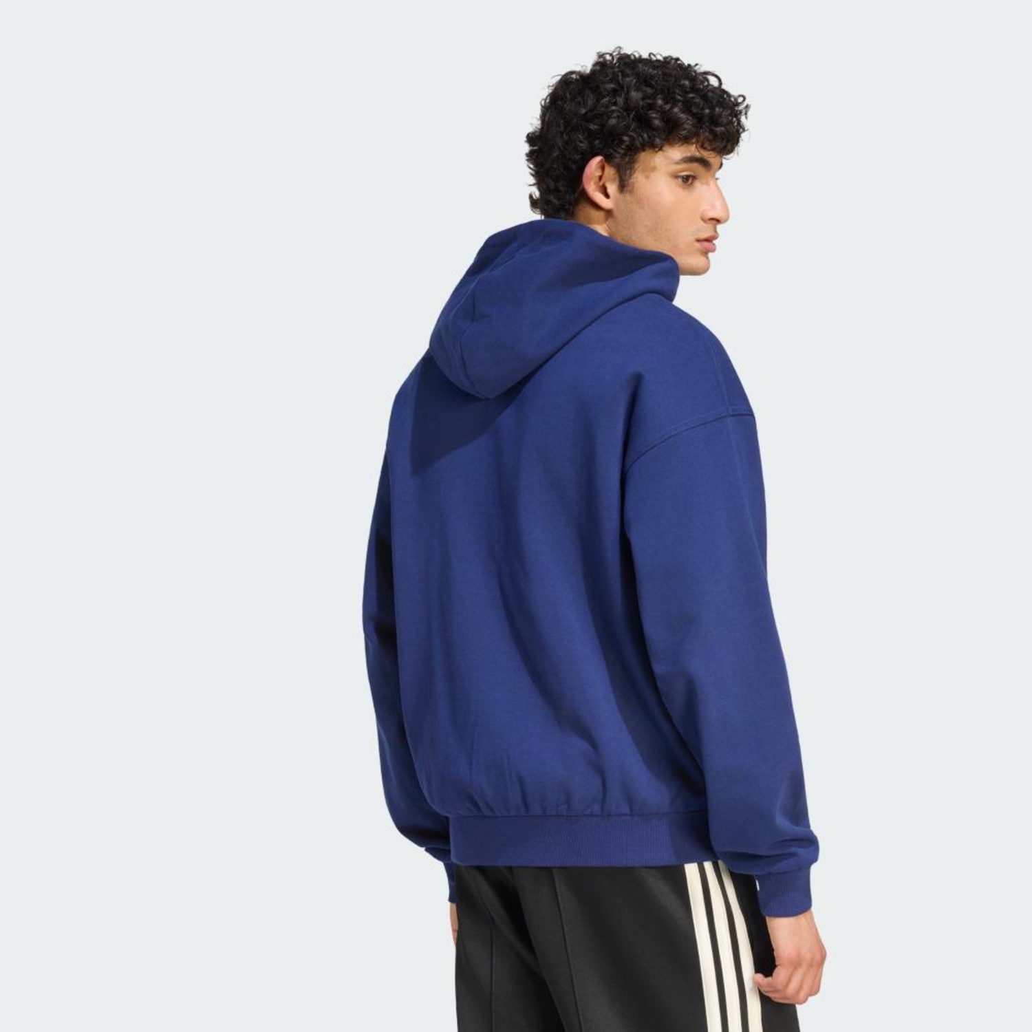 Blusão de Moletom com Capuz Uniforme adidas Logo Pequeno adidas Masculino - Foto 3