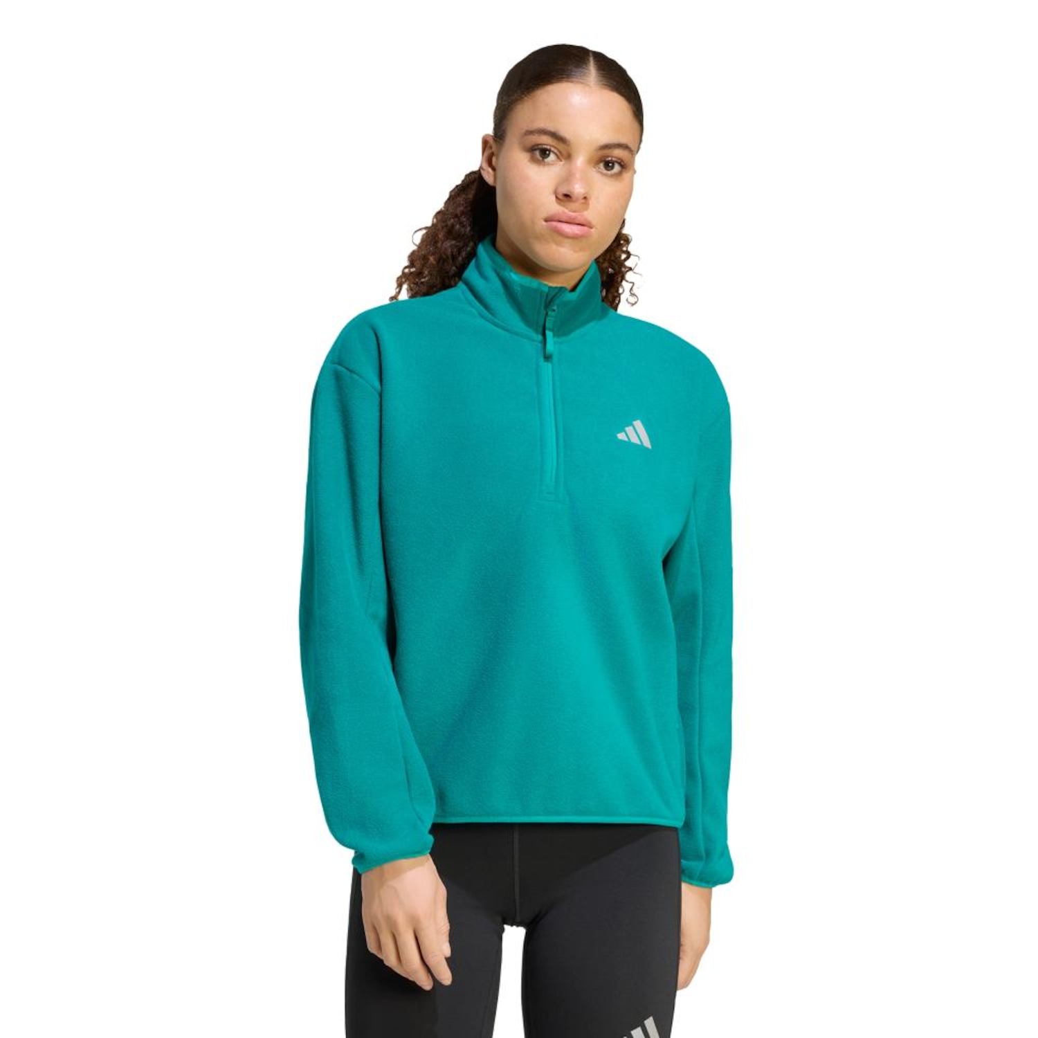 Jaqueta Térmica adidas Meio fecho de zíper ADI365 Running Essentials Feminina - Foto 1