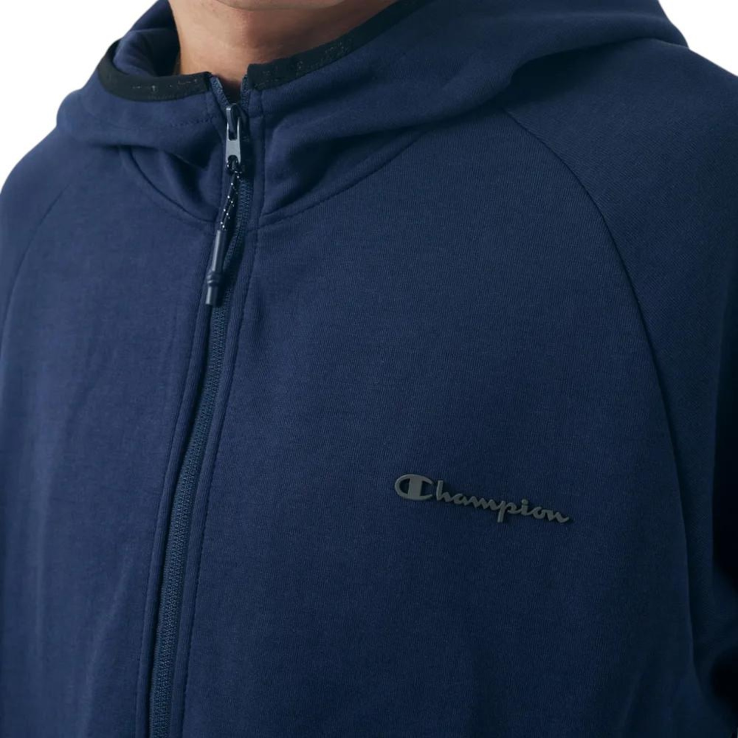 Jaqueta Masculina Champion Tech Mini Script Logo Athletic - Foto 2