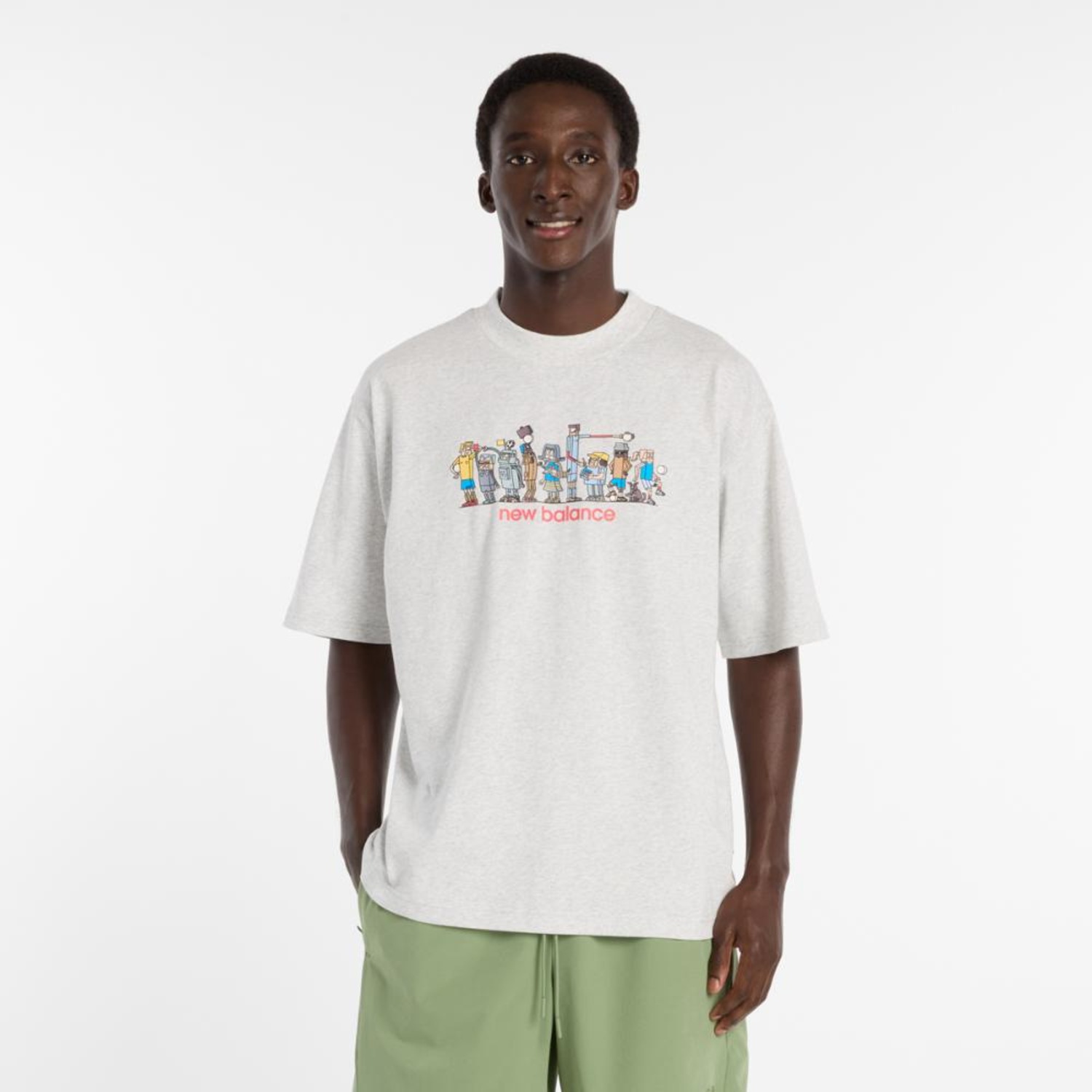 Camiseta New Balance Ghica Line Up Oversized Masculina - Foto 1