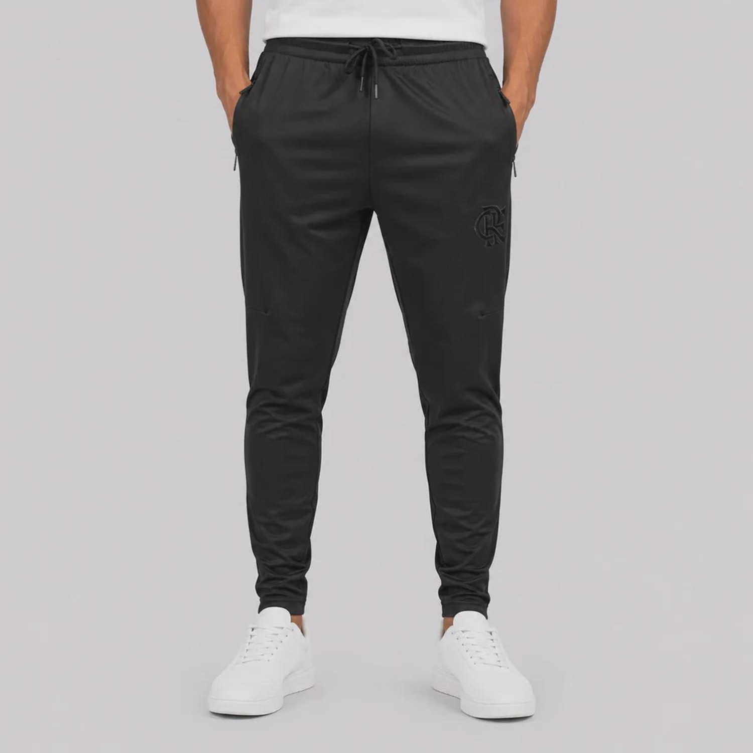 Calça do Flamengo com Zíper e Poliamida All Black Masculina - Foto 1