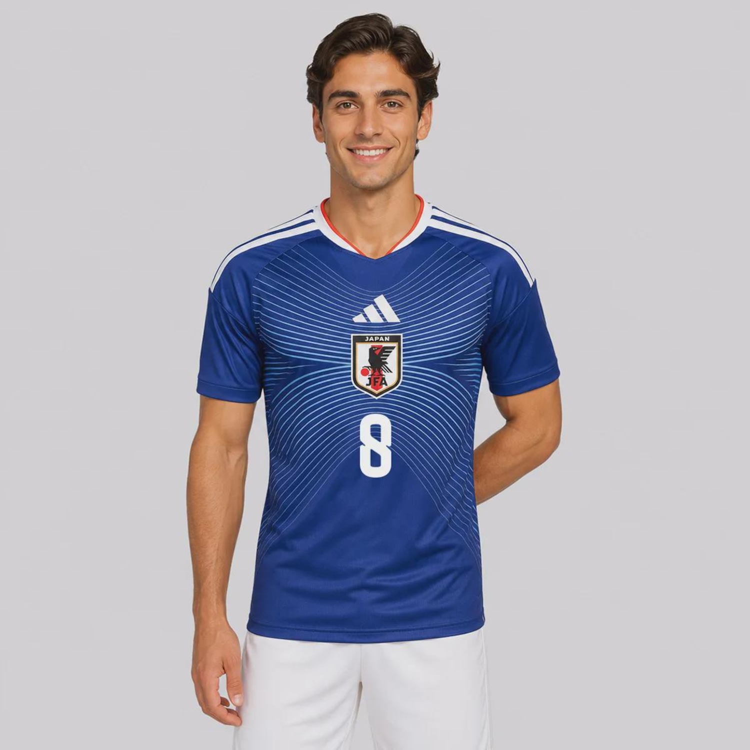 Camisa Japão I 26/278 T. Minamino adidas Masculina - Foto 2