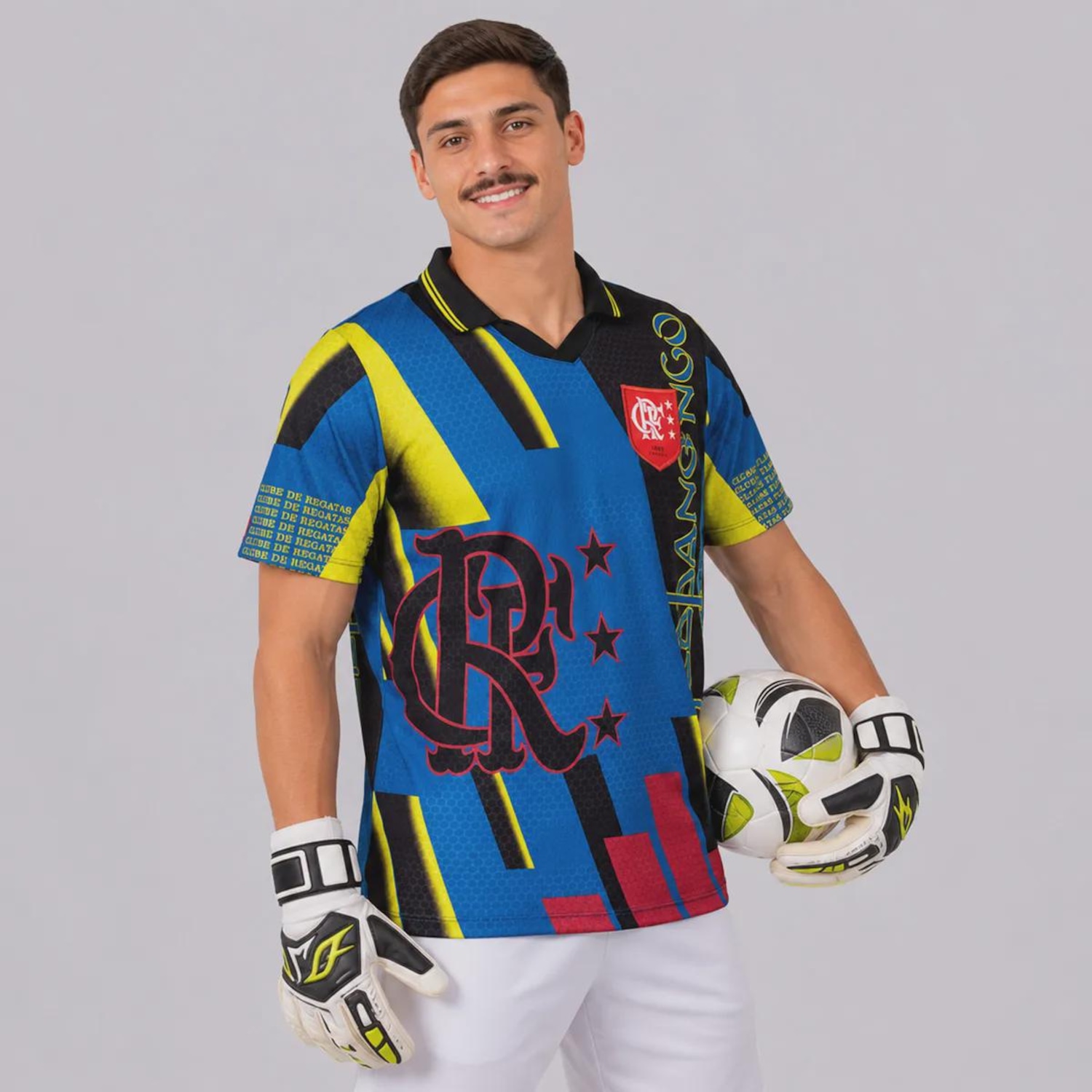 Camisa do Flamengo Retrô Goleiro 1997 - Masculina - Foto 2