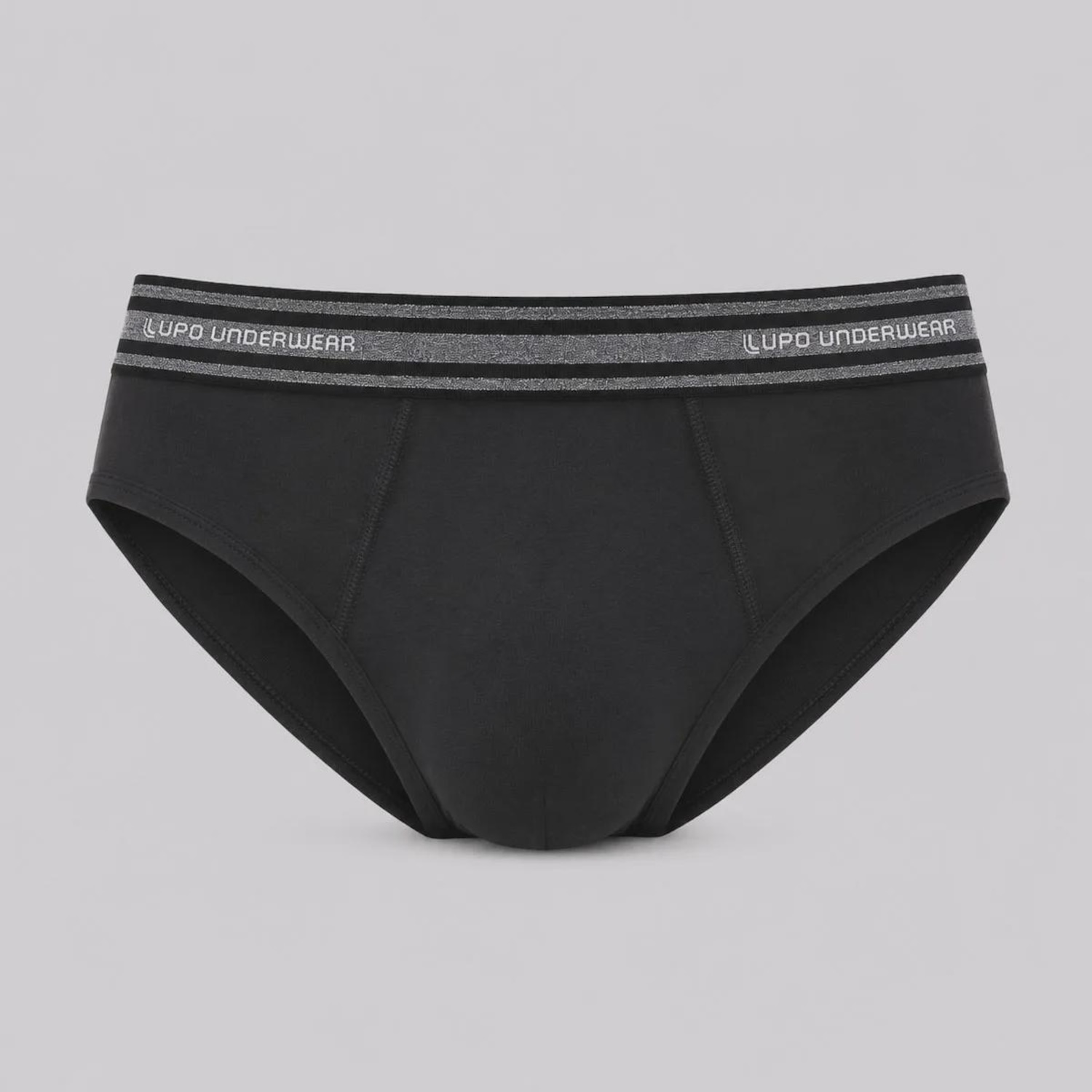 Kit com 3 Cuecas Lupo Slip Com Elastano  - Masculino - Foto 2