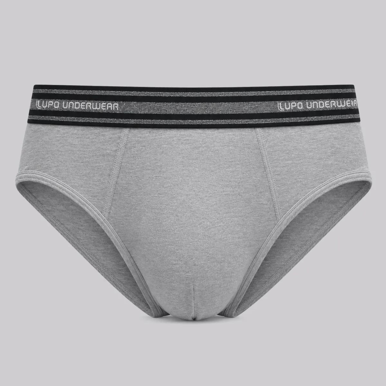 Kit com 3 Cuecas Lupo Slip Com Elastano  - Masculino - Foto 4